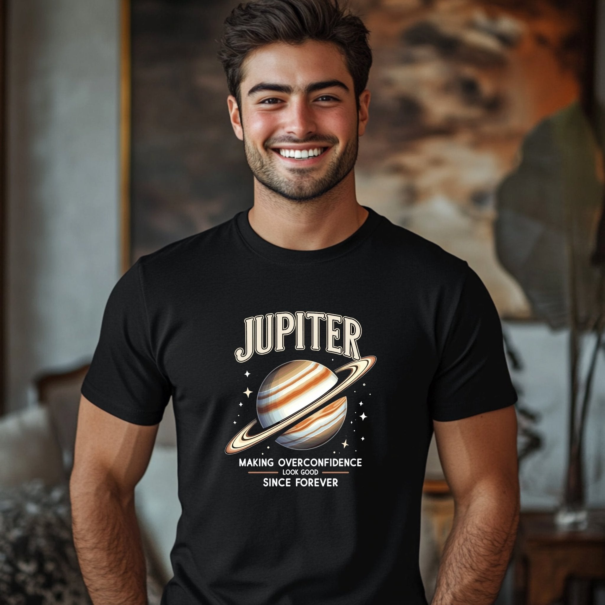 Jupiter Astrology T Shirt, Making Overconfidence Look Good, Unique Astrology Gift, Trendy Astrological Tee, Planet Design Shirt - Craig Michael Design