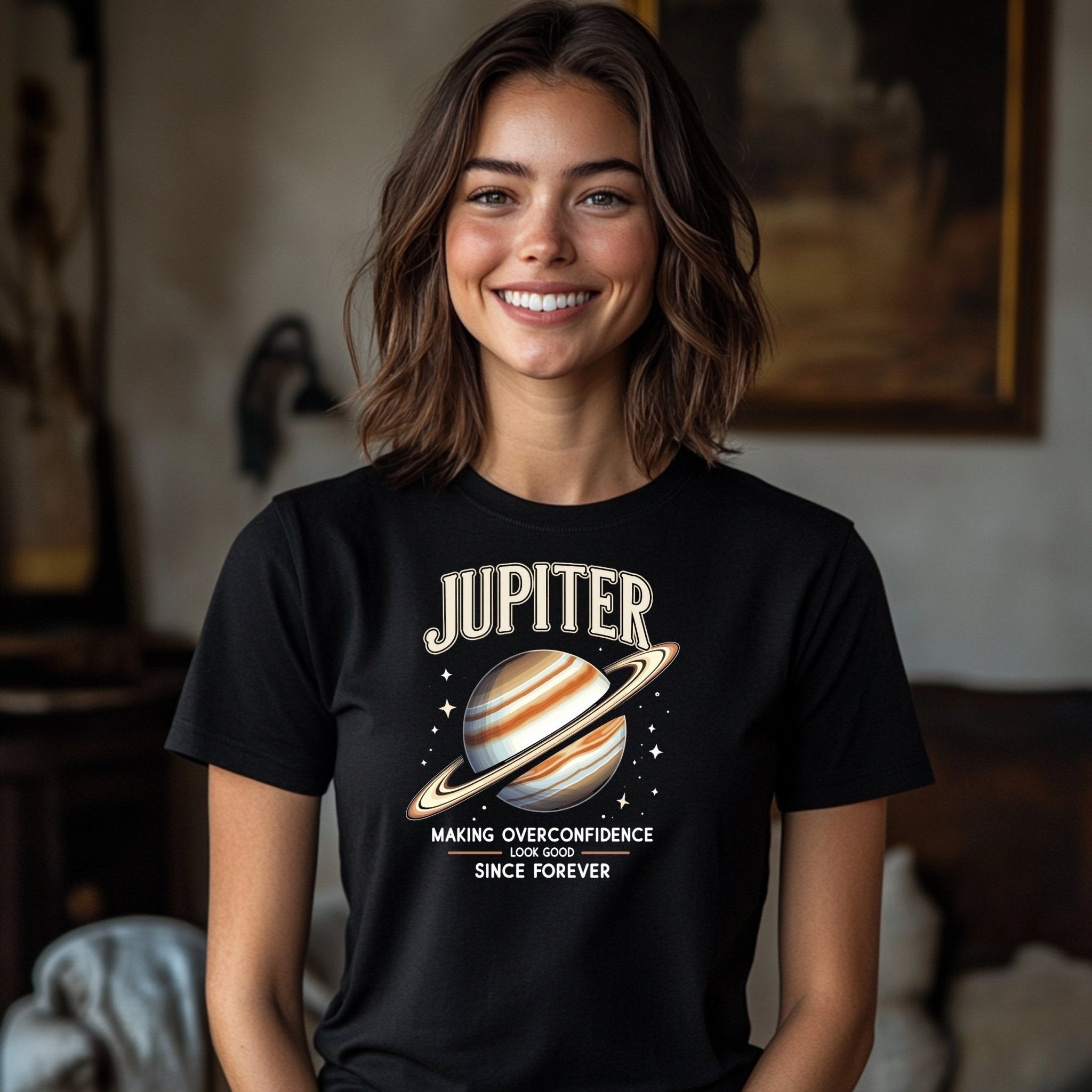 Jupiter Astrology T Shirt, Making Overconfidence Look Good, Unique Astrology Gift, Trendy Astrological Tee, Planet Design Shirt - Craig Michael Design