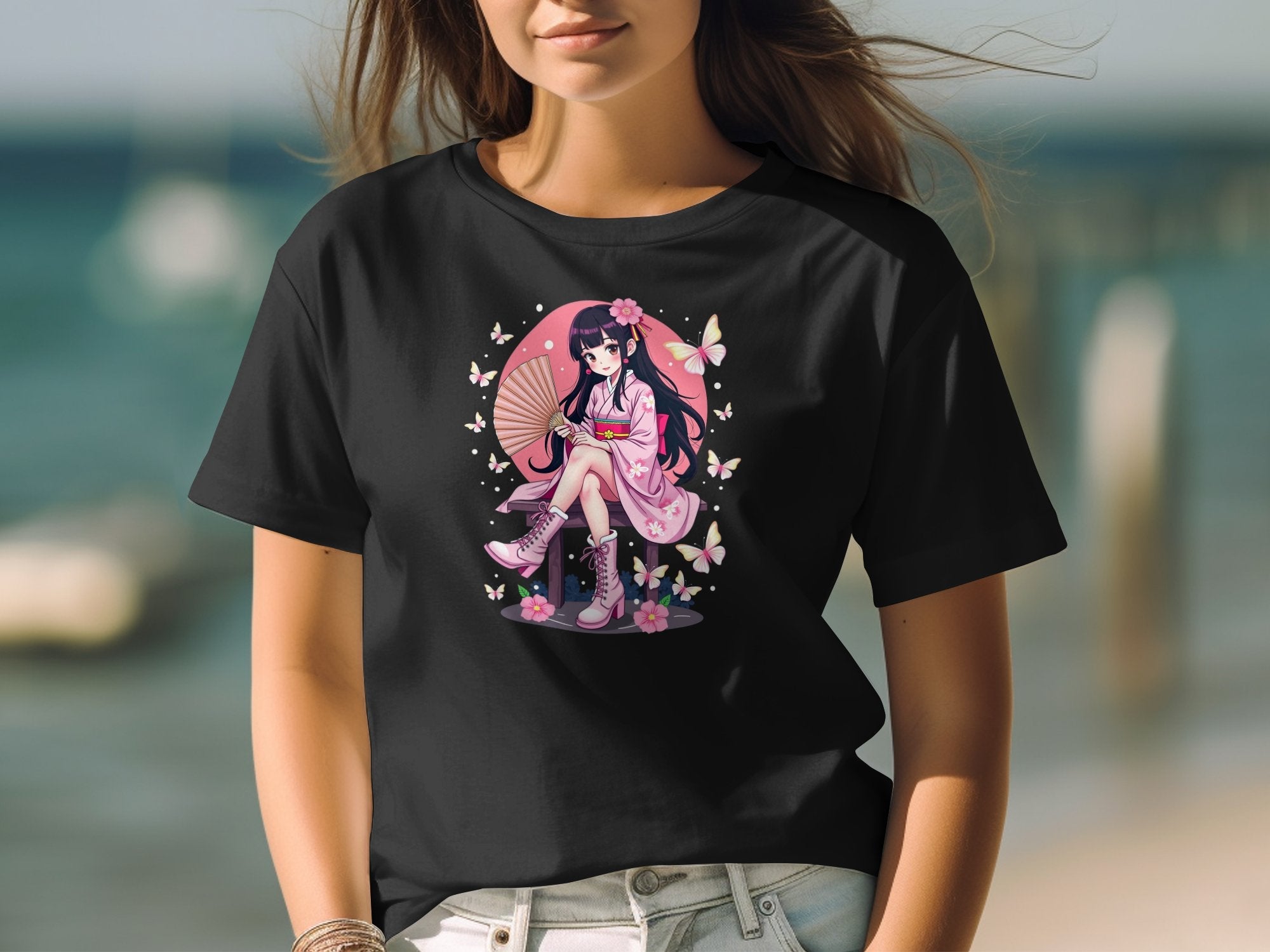 Kawaii Anime Girl T-Shirt, Harajuku Style Fashion Tee, Cute Anime Graphic Shirt, Japanese Streetwear Top, Aesthetic T-Shirt Gift - Craig Michael Design