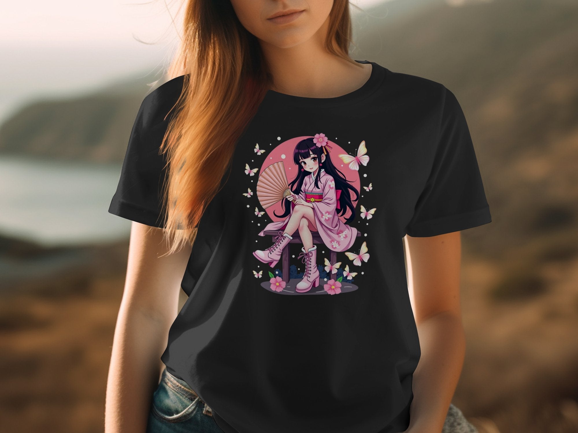 Kawaii Anime Girl T-Shirt, Harajuku Style Fashion Tee, Cute Anime Graphic Shirt, Japanese Streetwear Top, Aesthetic T-Shirt Gift - Craig Michael Design