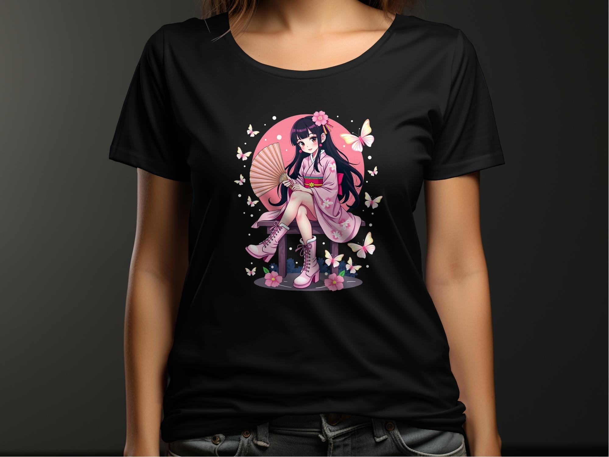 Kawaii Anime Girl T-Shirt, Harajuku Style Fashion Tee, Cute Anime Graphic Shirt, Japanese Streetwear Top, Aesthetic T-Shirt Gift - Craig Michael Design