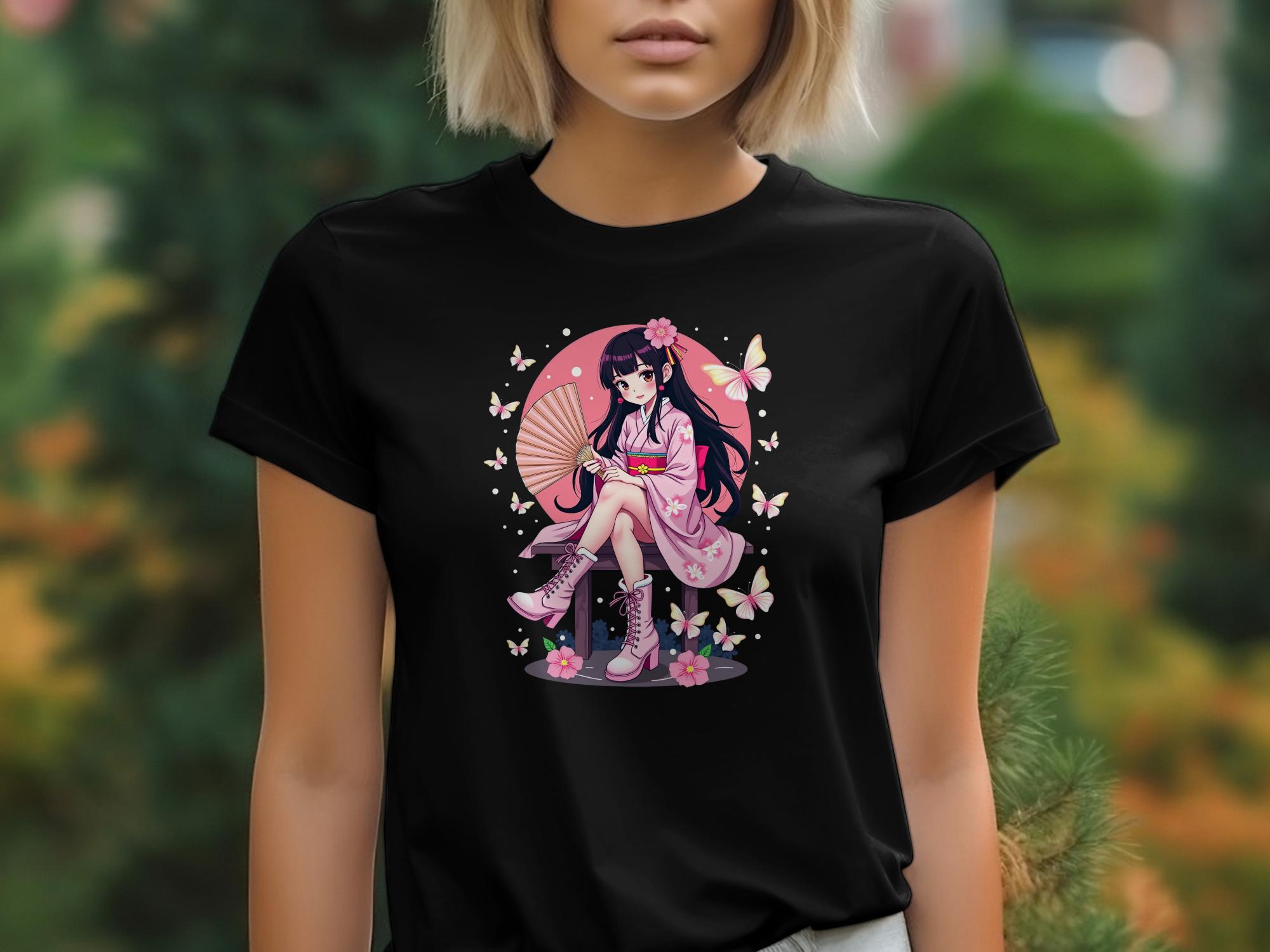 Kawaii Anime Girl T-Shirt, Harajuku Style Fashion Tee, Cute Anime Graphic Shirt, Japanese Streetwear Top, Aesthetic T-Shirt Gift - Craig Michael Design