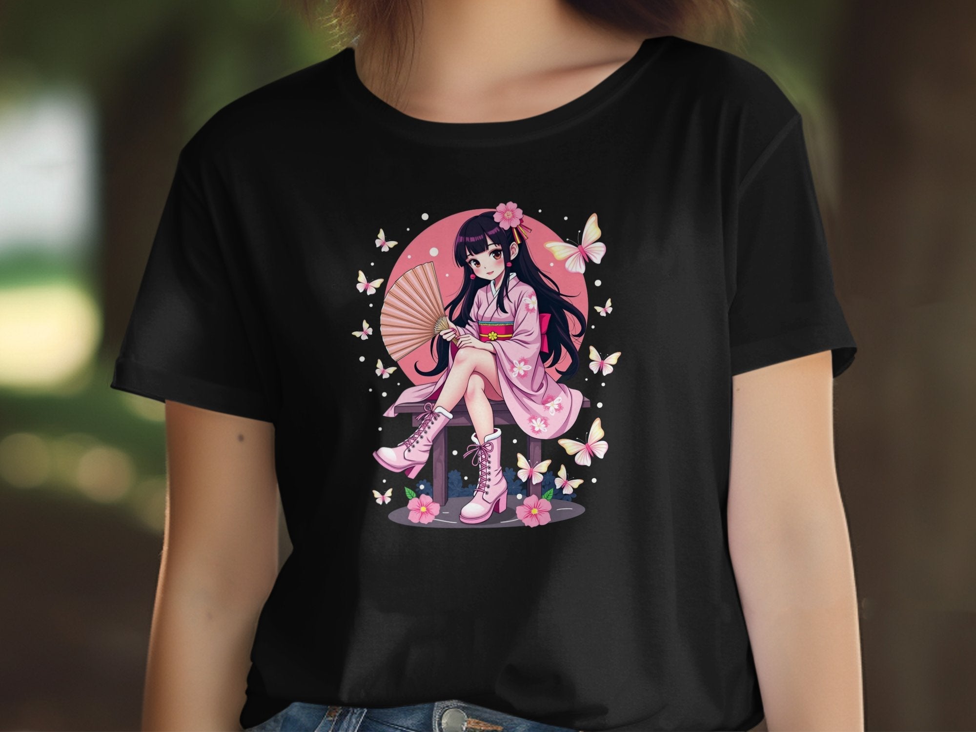 Kawaii Anime Girl T-Shirt, Harajuku Style Fashion Tee, Cute Anime Graphic Shirt, Japanese Streetwear Top, Aesthetic T-Shirt Gift - Craig Michael Design