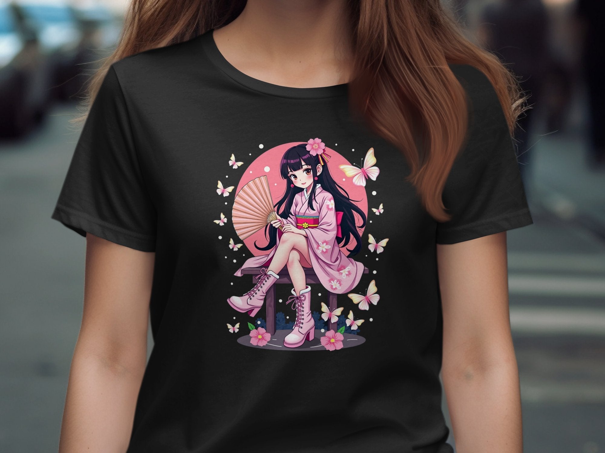 Kawaii Anime Girl T-Shirt, Harajuku Style Fashion Tee, Cute Anime Graphic Shirt, Japanese Streetwear Top, Aesthetic T-Shirt Gift - Craig Michael Design