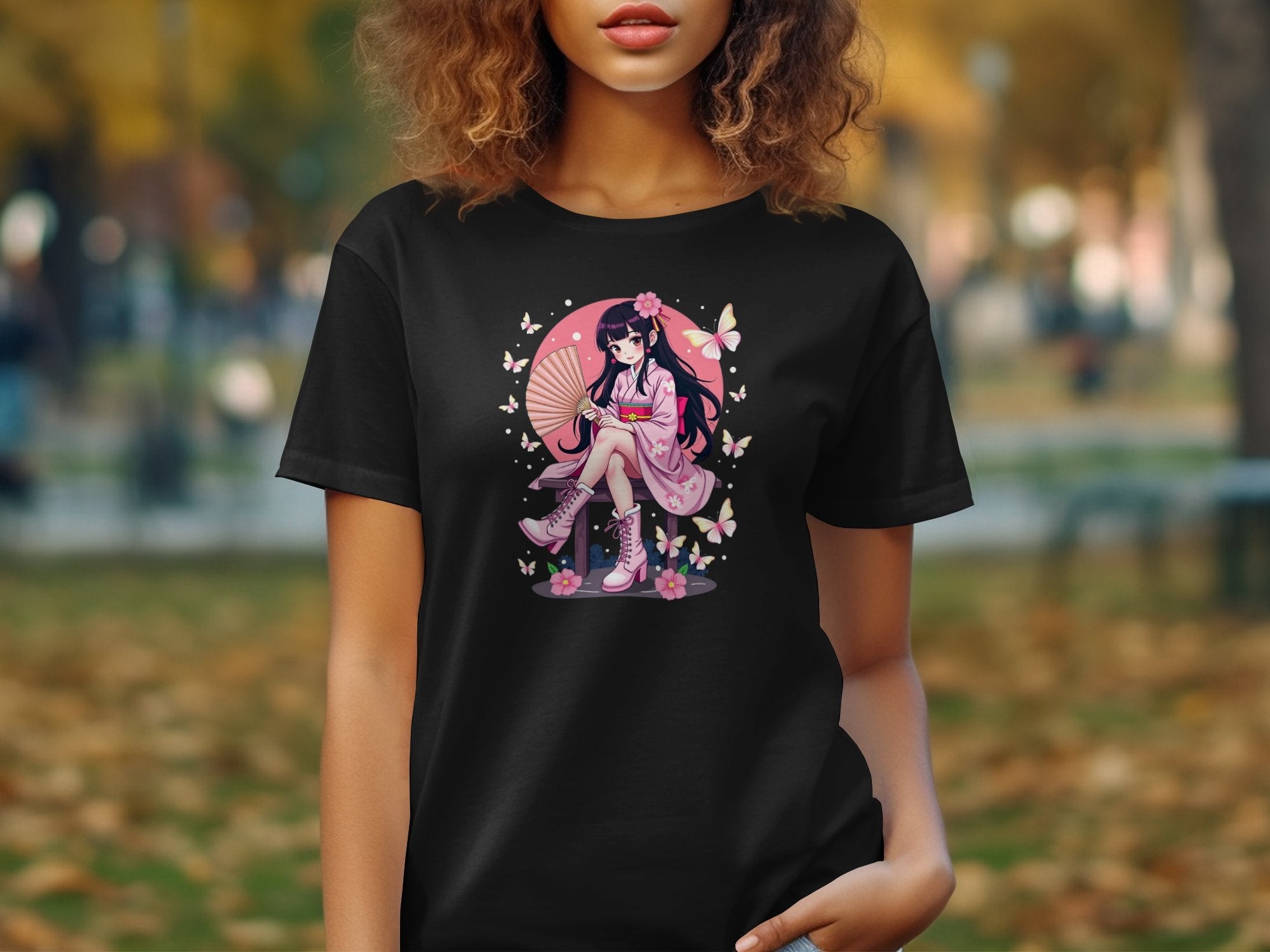 Kawaii Anime Girl T-Shirt, Harajuku Style Fashion Tee, Cute Anime Graphic Shirt, Japanese Streetwear Top, Aesthetic T-Shirt Gift - Craig Michael Design