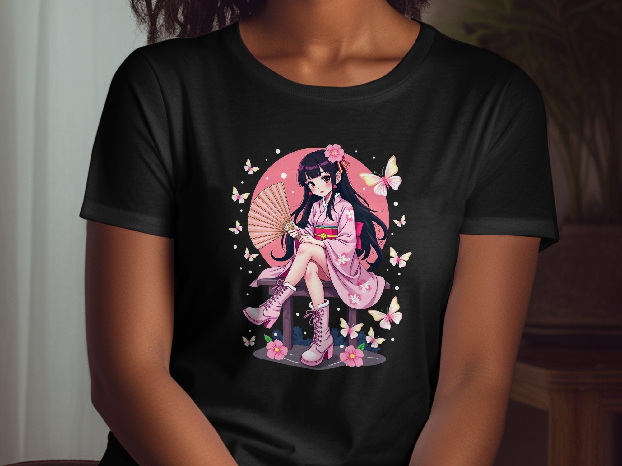 Kawaii Anime Girl T-Shirt, Harajuku Style Fashion Tee, Cute Anime Graphic Shirt, Japanese Streetwear Top, Aesthetic T-Shirt Gift - Craig Michael Design