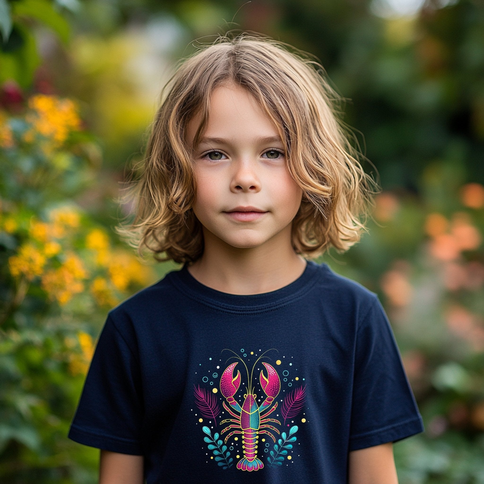 Kids Lobster Graphic T-Shirt, Cute Sea Creature Shirt, Youth Ocean Animal Tee, Fun Lobster Design Top, Children's Summer Outfit - Craig Michael Design