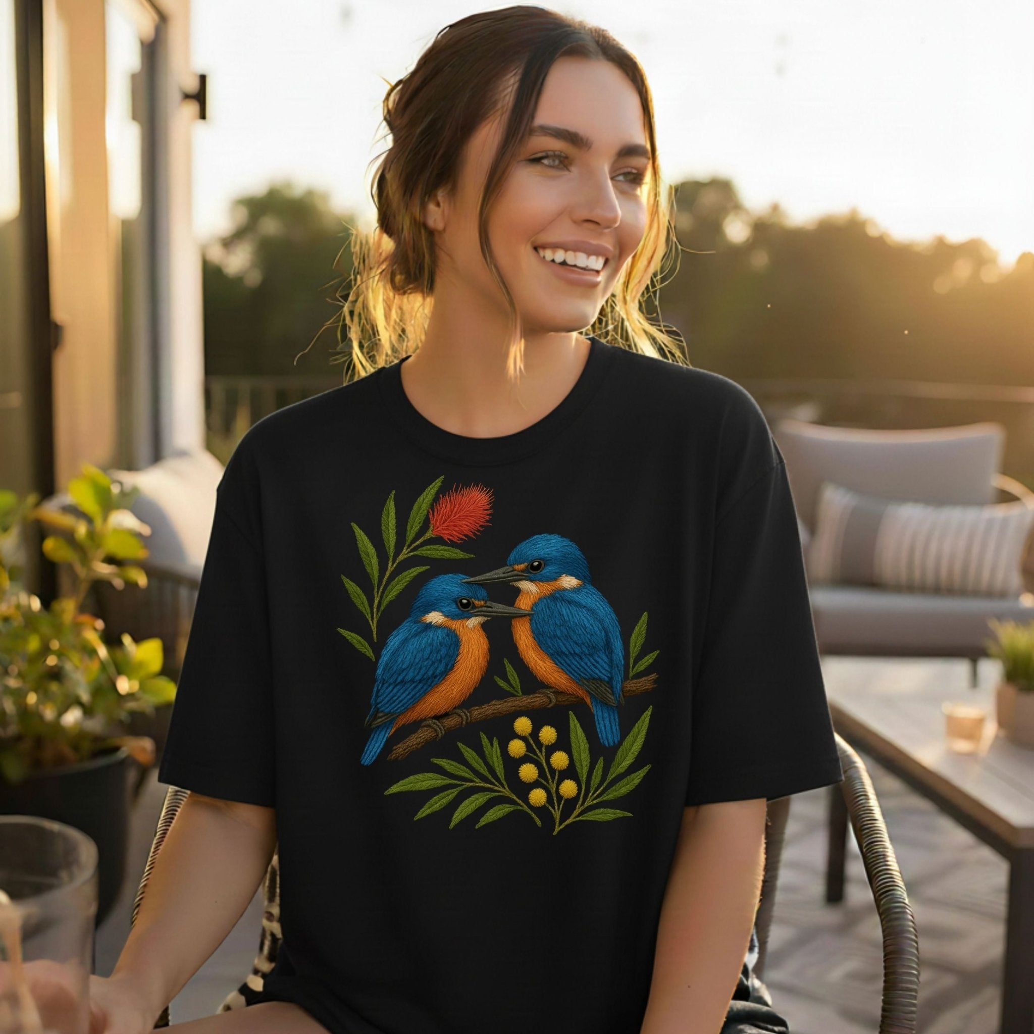Kingfisher T-Shirt – Australian Native Bird Collection - Craig Michael Design