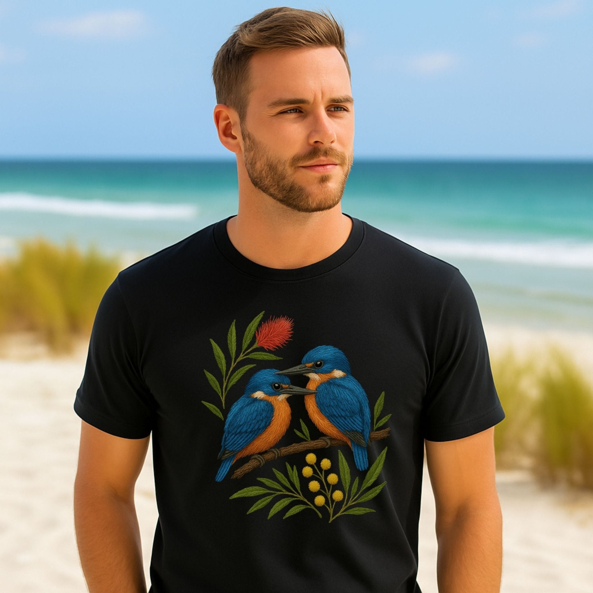 Kingfisher T-Shirt – Australian Native Bird Collection - Craig Michael Design