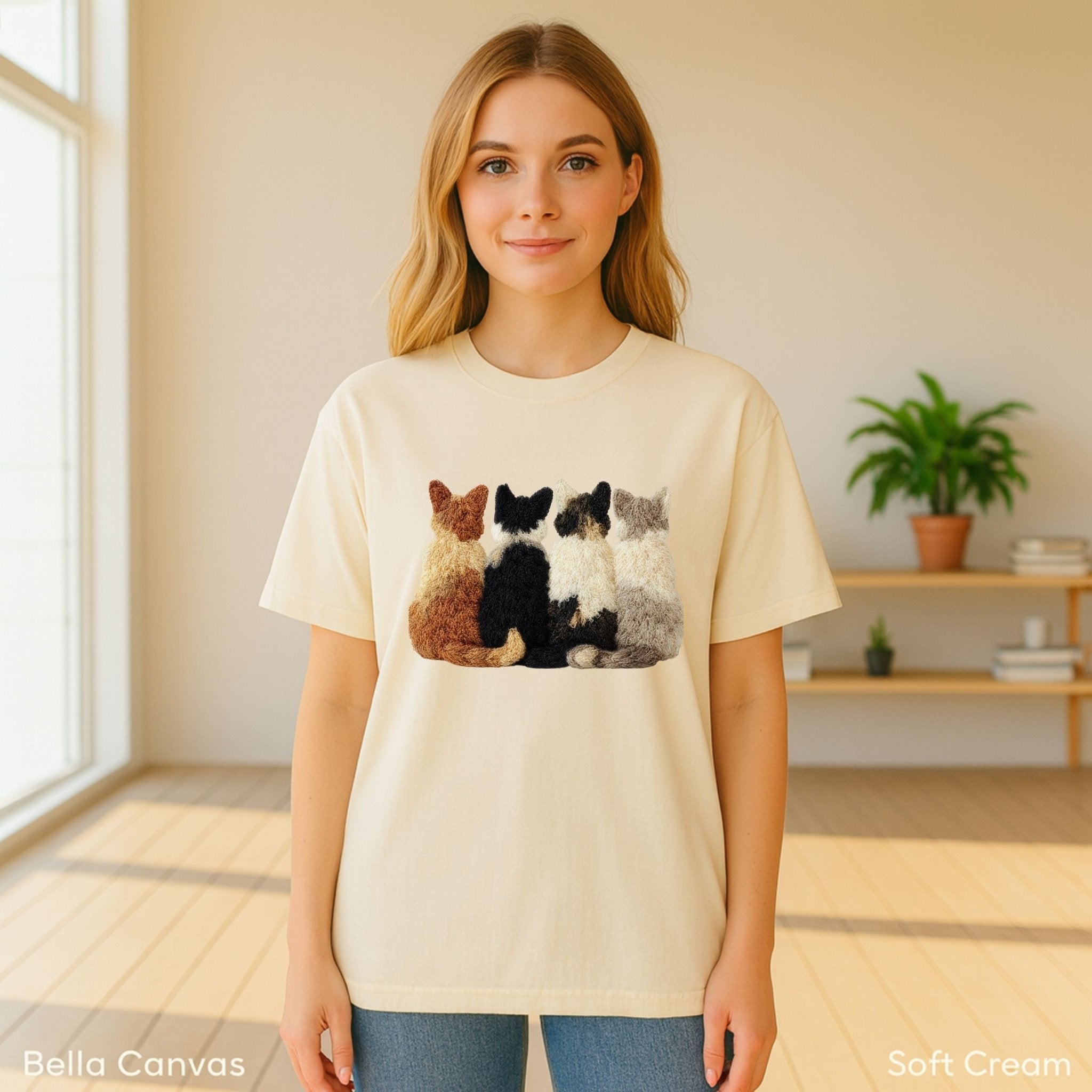 Latch Hook Cat Shirt, Cozy Cat Lover Tee - Craig Michael Design