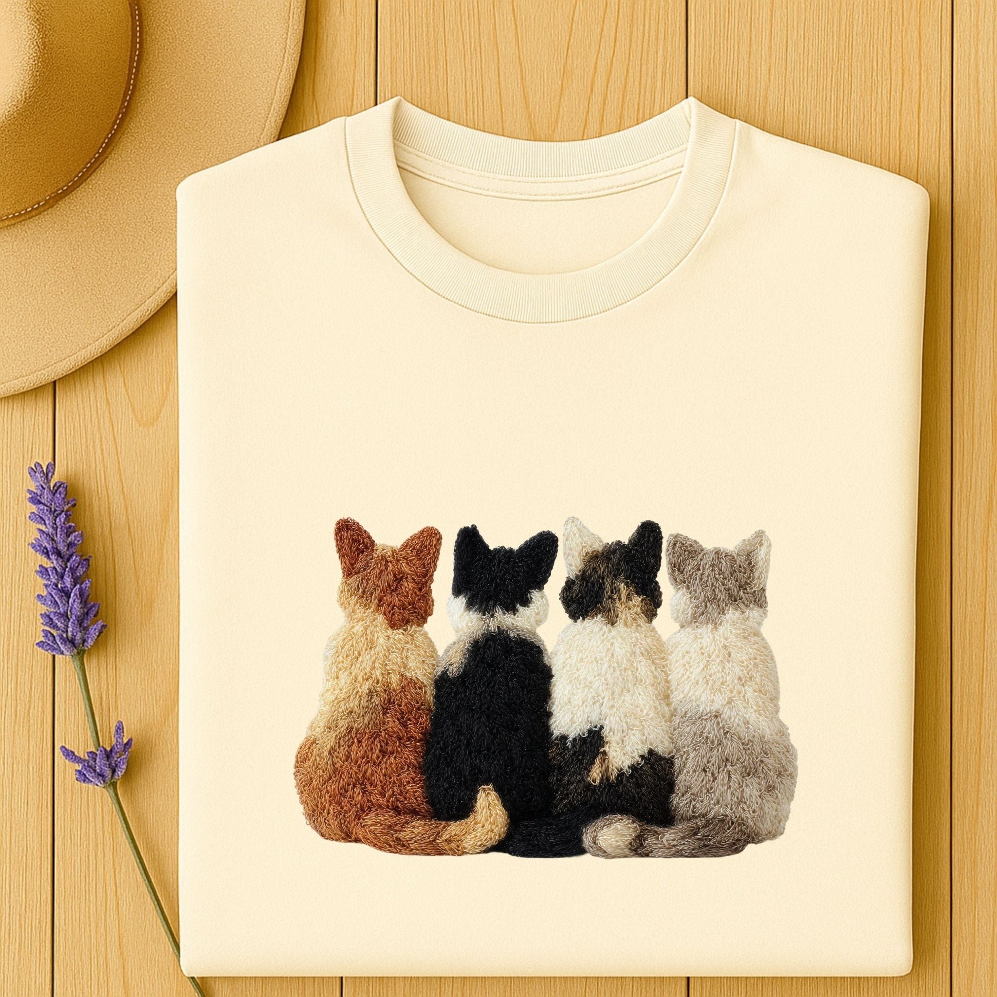 Latch Hook Cat Shirt, Cozy Cat Lover Tee - Craig Michael Design