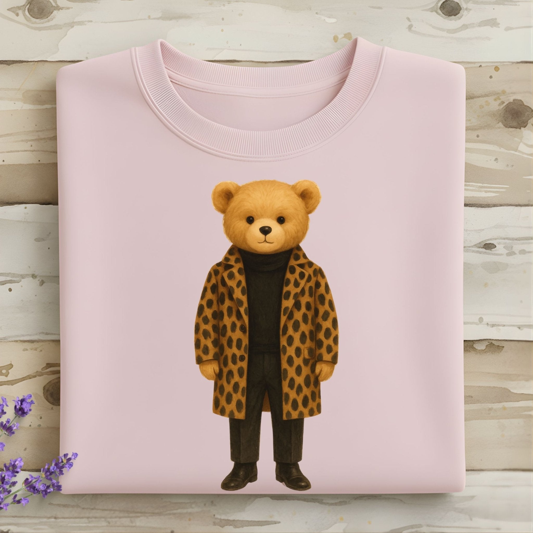 Leopard Coat Teddy Sweatshirt - Craig Michael Design