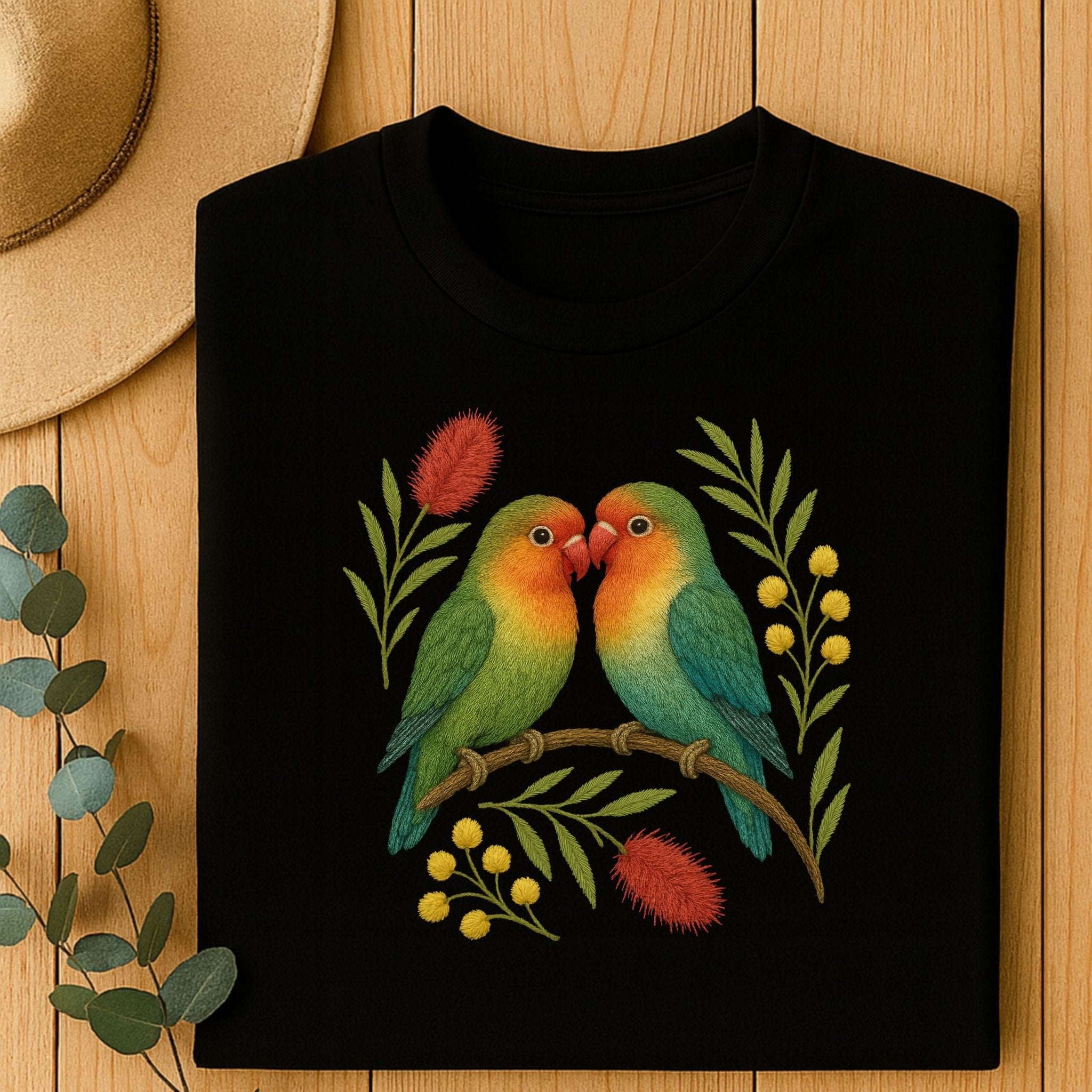 Lovebirds T-Shirt – Australian Native Bird Collection - Craig Michael Design