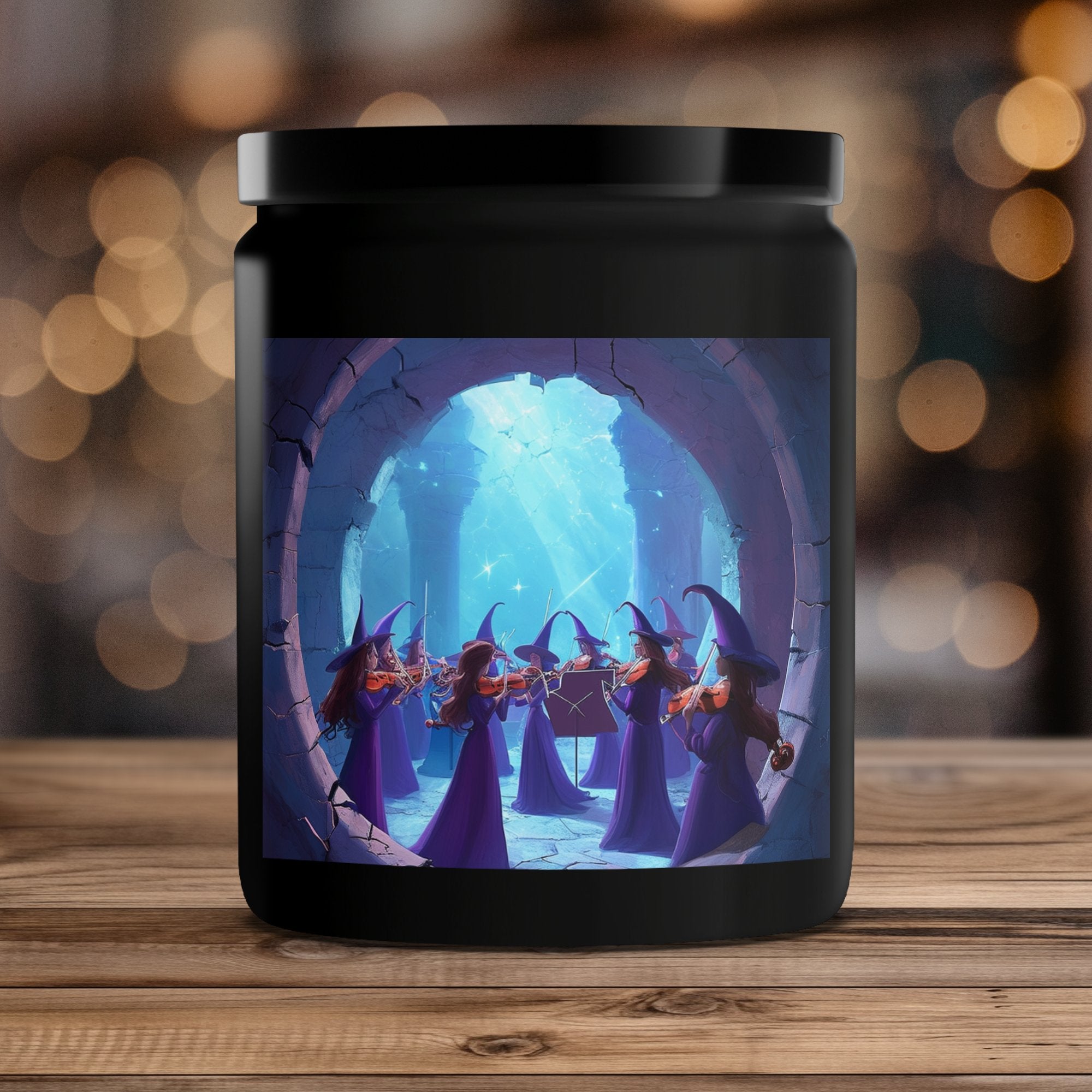 Magical Witches Orchestra Candle, Enchanting Witchy Decor, Unique Halloween Gift, Artistic Candle for Witch Lovers, Fantasy Candle - Craig Michael Design