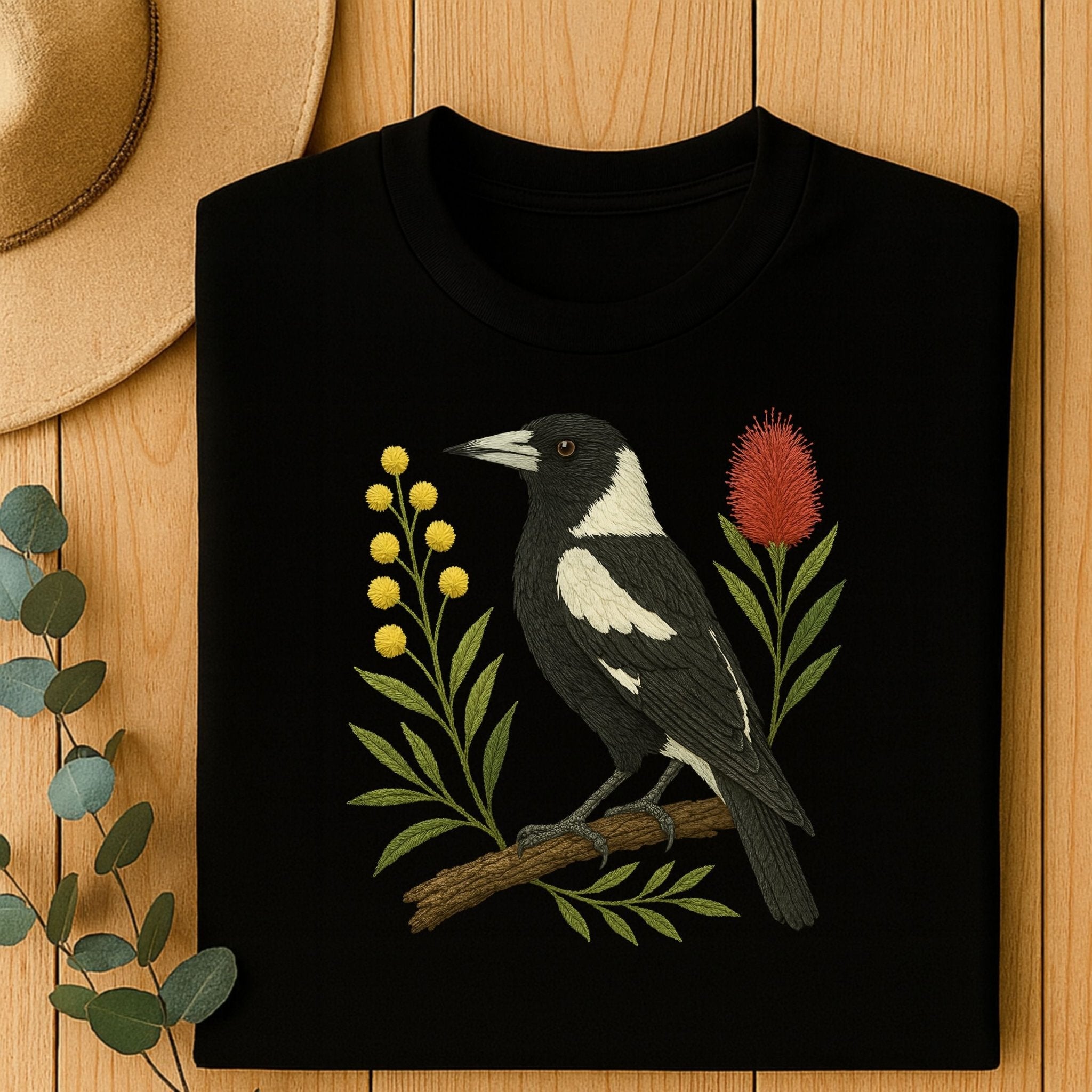 Magpie T-Shirt – Australian Native Bird Collection - Craig Michael Design
