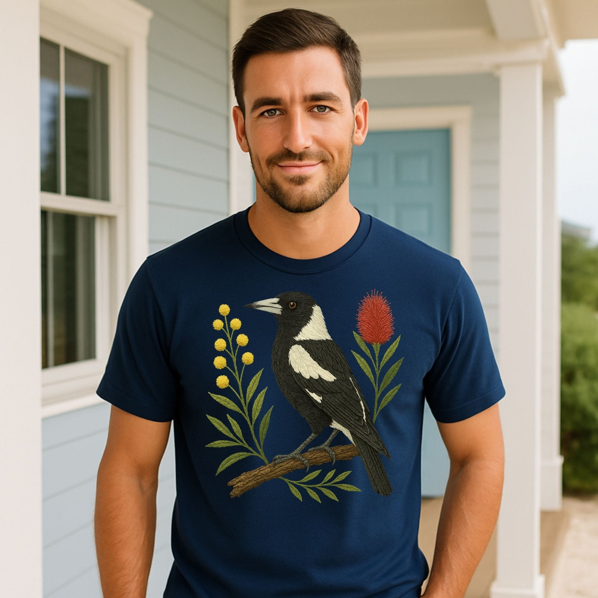 Magpie T-Shirt – Australian Native Bird Collection - Craig Michael Design