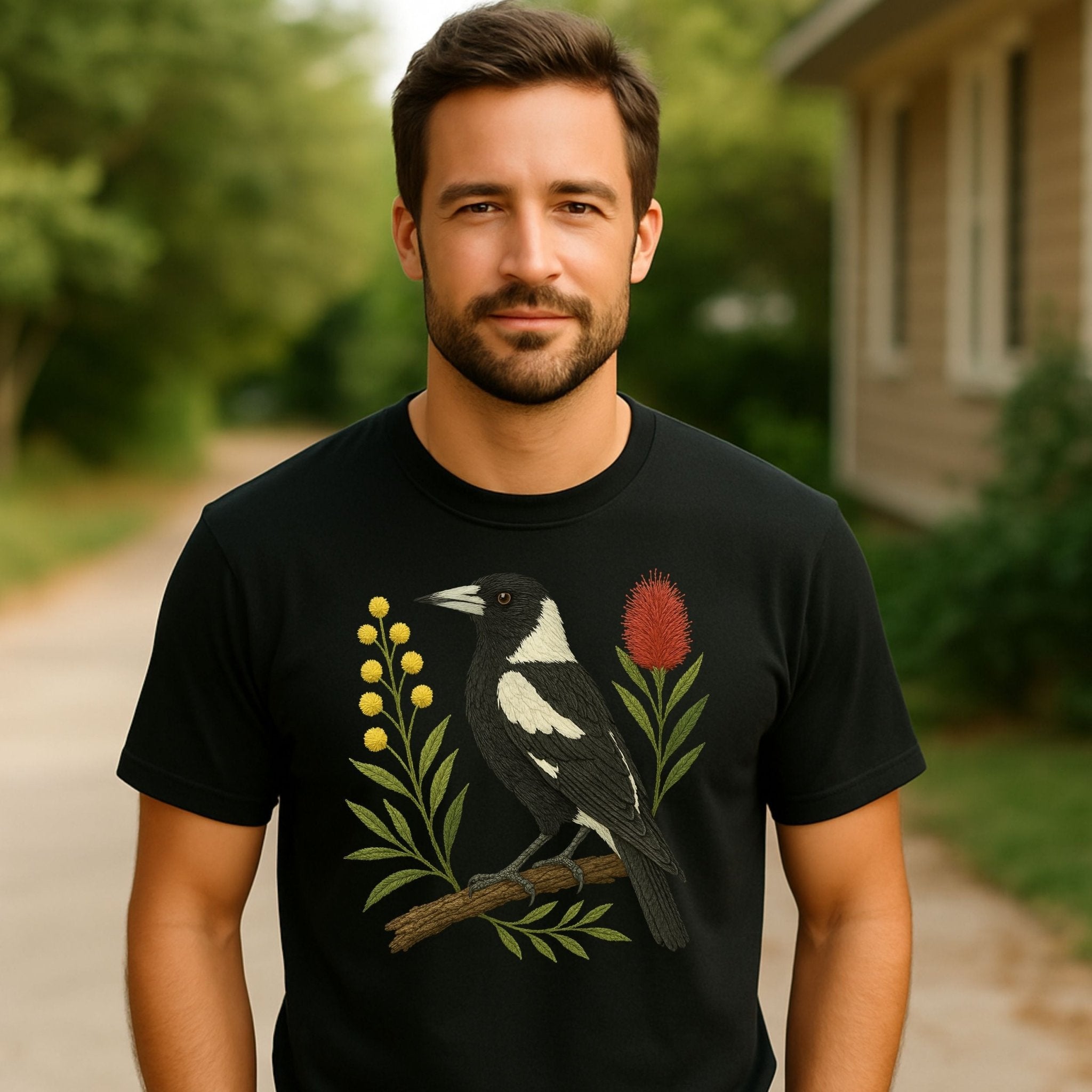 Magpie T-Shirt – Australian Native Bird Collection - Craig Michael Design