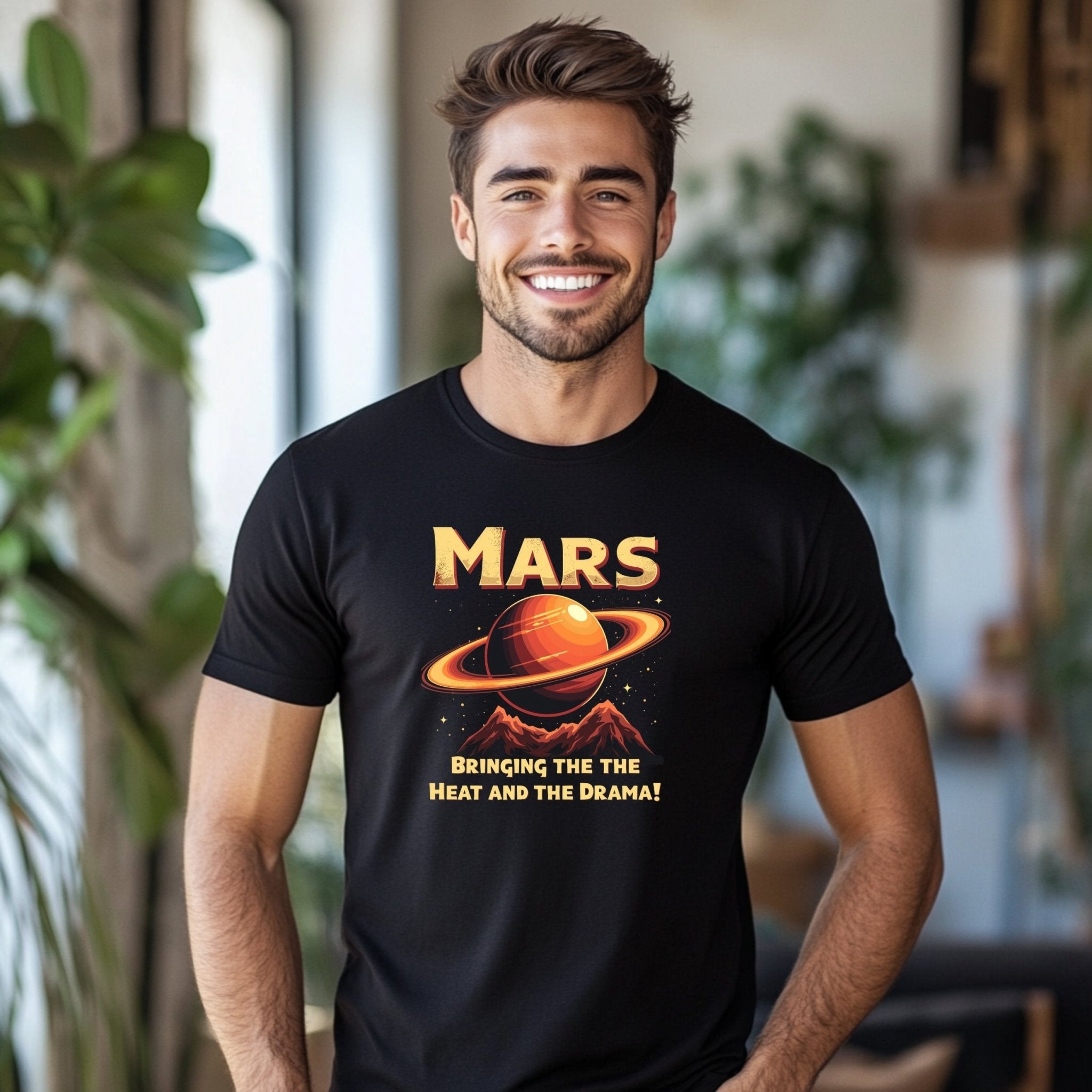 Mars Astrology T-Shirt, Bringing the Heat and the Drama, Planet Mars Graphic Tee, Astrology Gifts, Celestial Lovers Shirt - Craig Michael Design