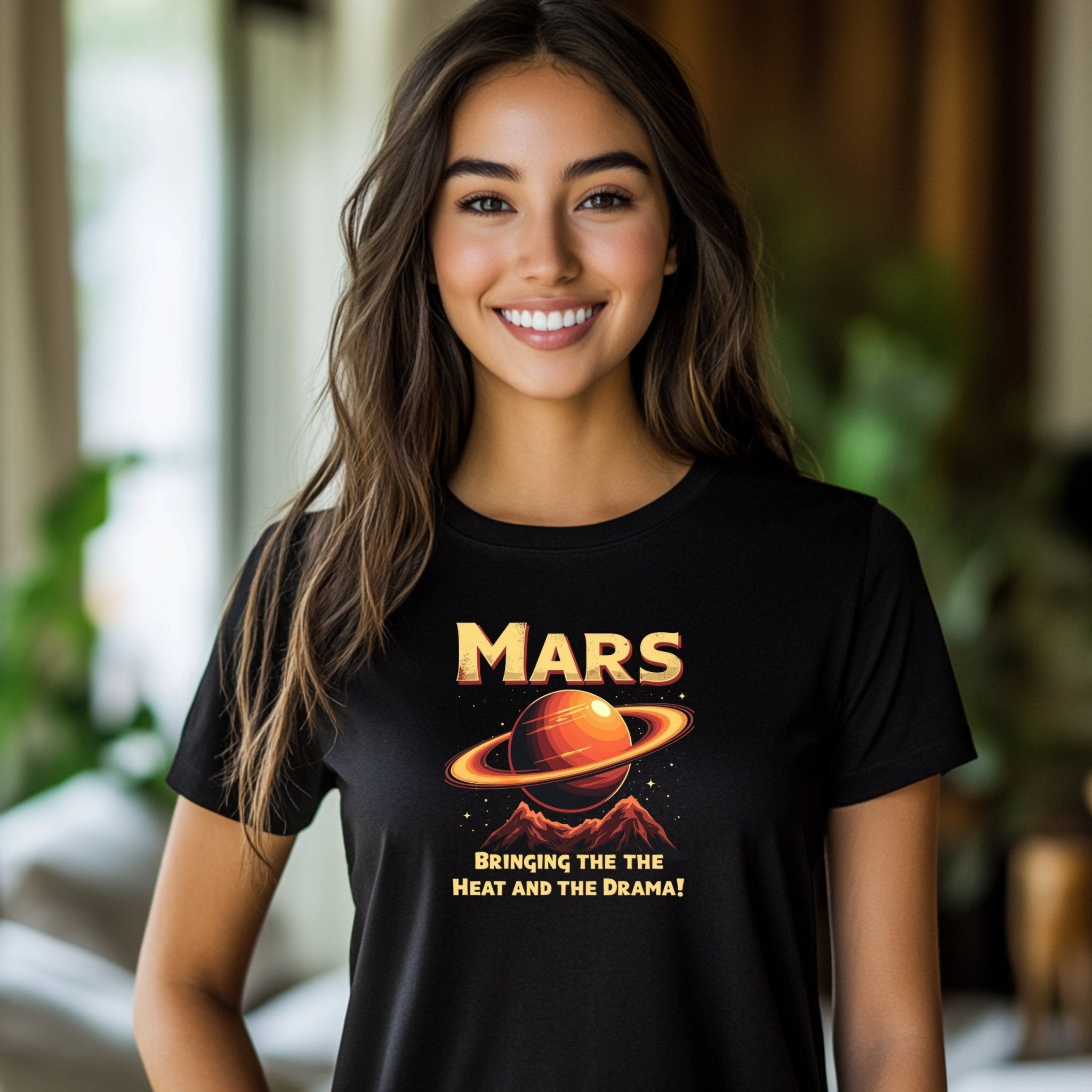 Mars Astrology T-Shirt, Bringing the Heat and the Drama, Planet Mars Graphic Tee, Astrology Gifts, Celestial Lovers Shirt - Craig Michael Design