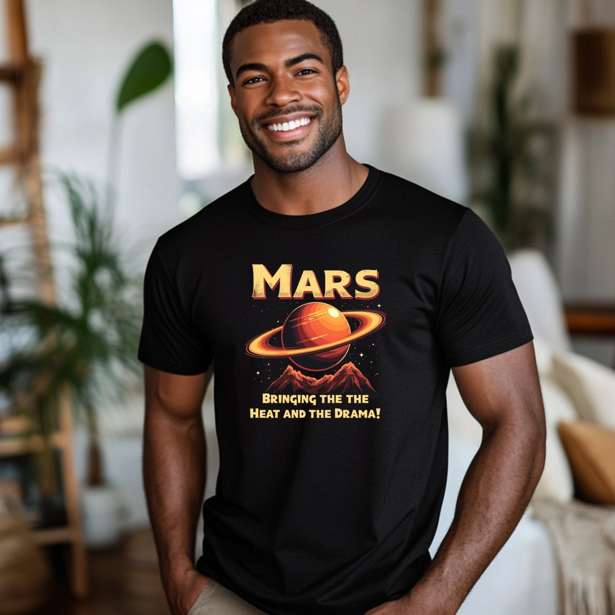 Mars Astrology T-Shirt, Bringing the Heat and the Drama, Planet Mars Graphic Tee, Astrology Gifts, Celestial Lovers Shirt - Craig Michael Design