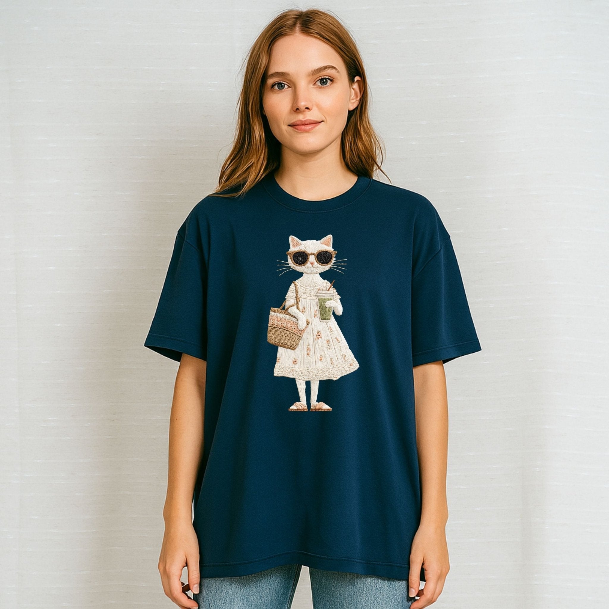 Matcha Latte Kitty T-Shirt – Neutral Outfit Edition - Craig Michael Design