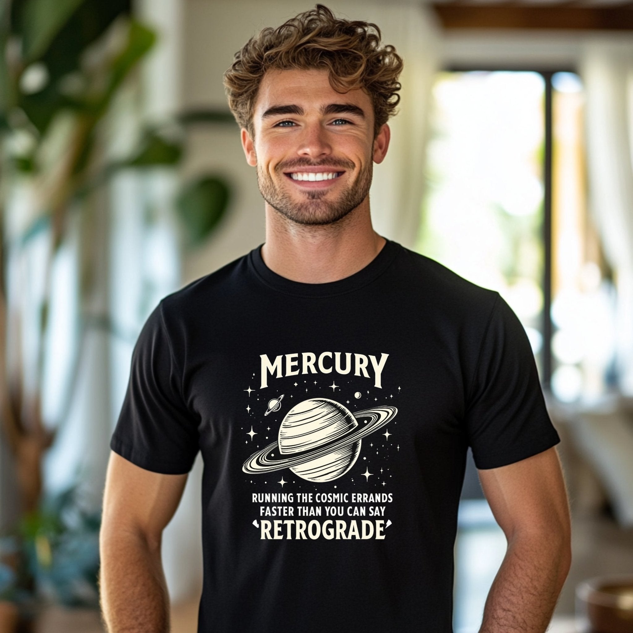 Mercury Retrograde T Shirt Astrology Funny Graphic Tee Cosmic Errands T Shirt Gift for Astrology Lovers - Craig Michael Design