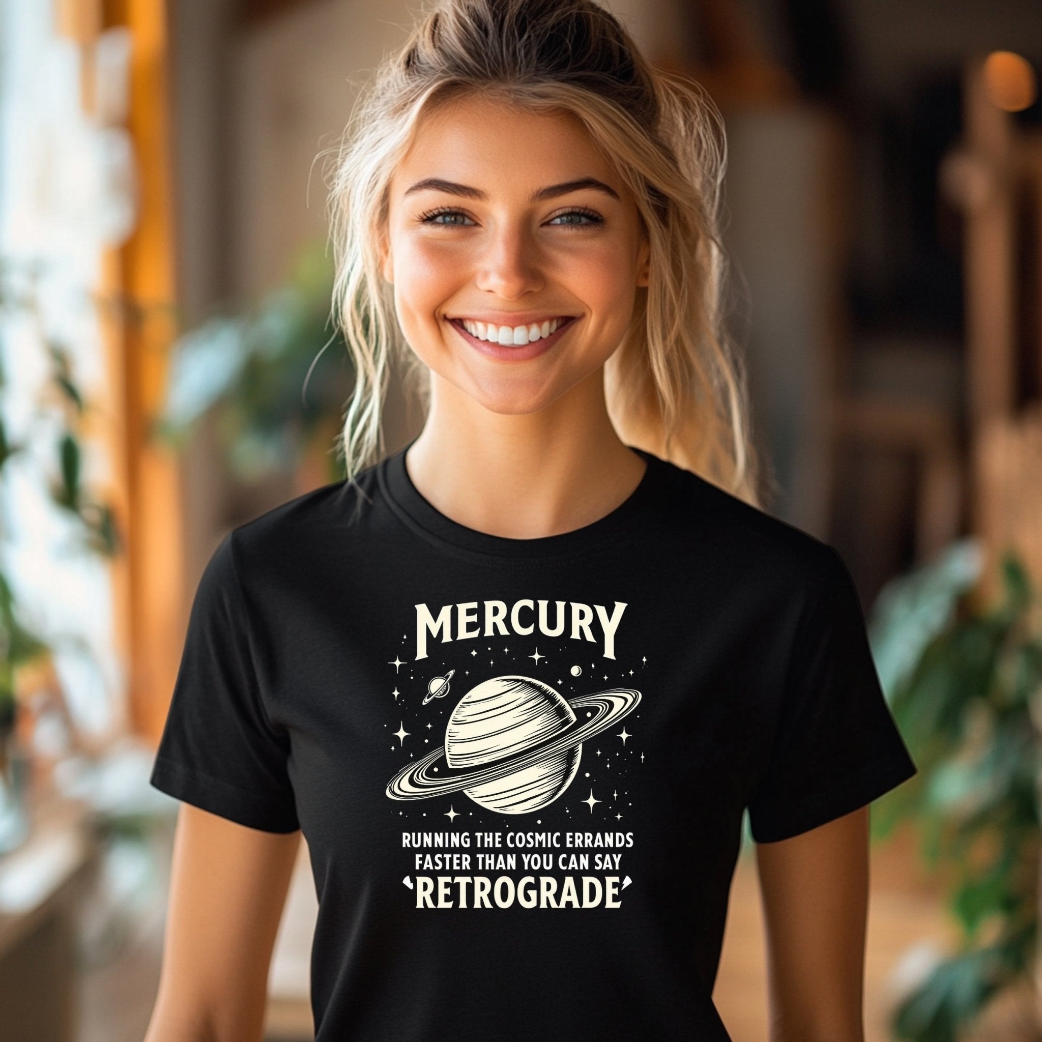 Mercury Retrograde T Shirt Astrology Funny Graphic Tee Cosmic Errands T Shirt Gift for Astrology Lovers - Craig Michael Design