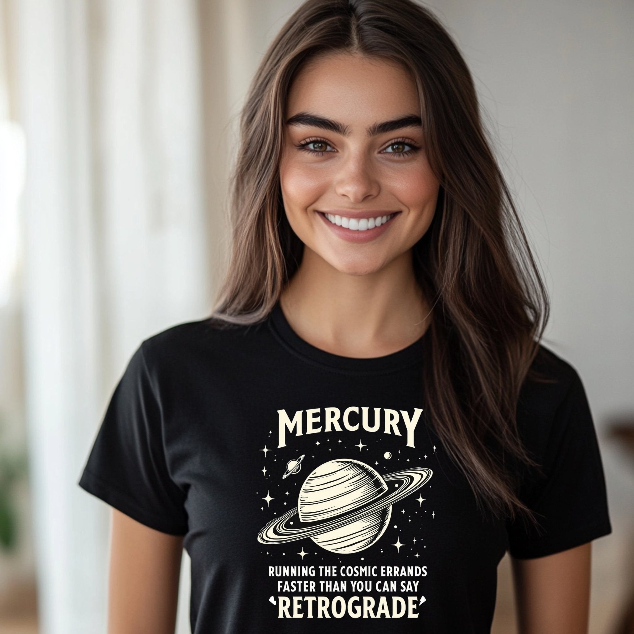 Mercury Retrograde T Shirt Astrology Funny Graphic Tee Cosmic Errands T Shirt Gift for Astrology Lovers - Craig Michael Design