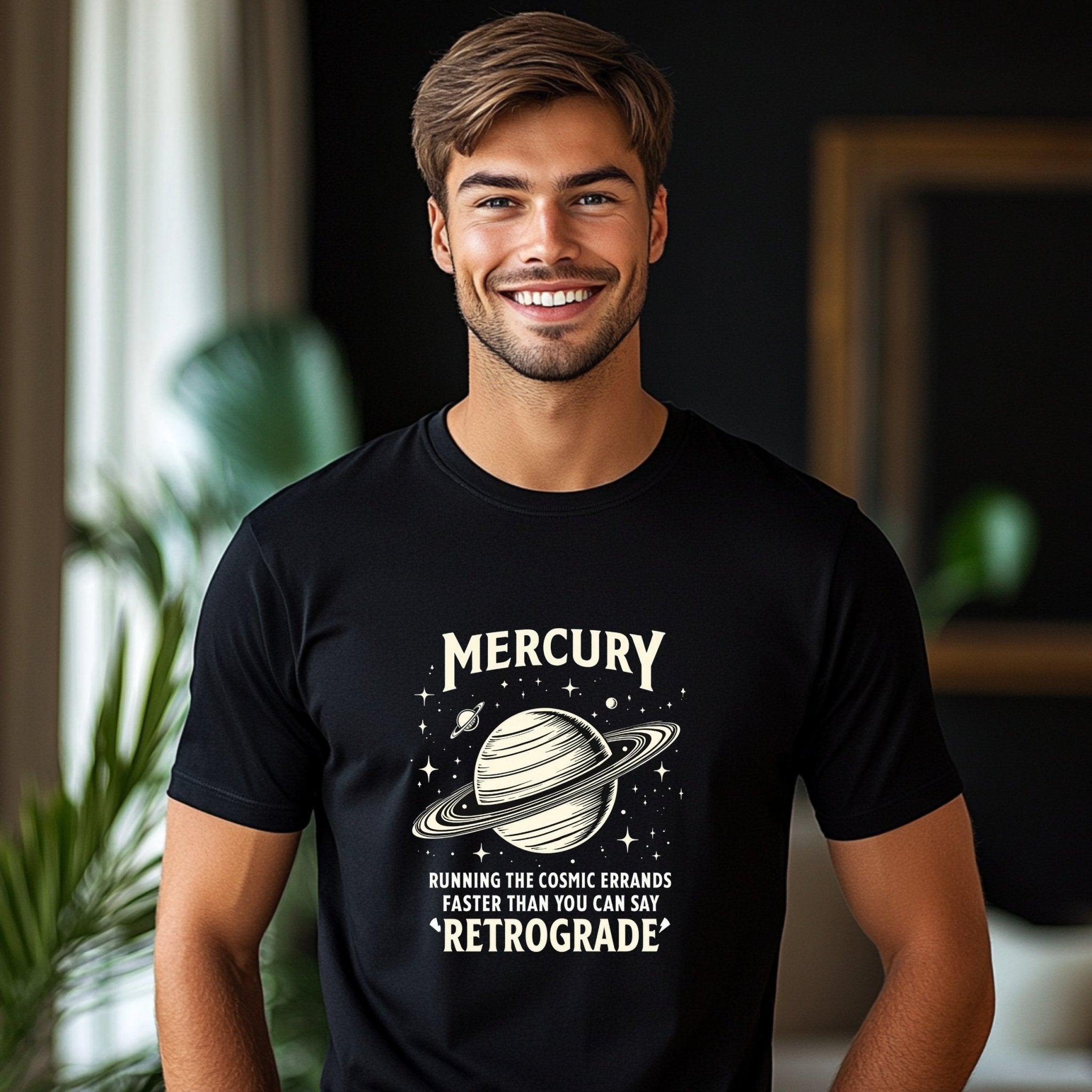 Mercury Retrograde T Shirt Astrology Funny Graphic Tee Cosmic Errands T Shirt Gift for Astrology Lovers - Craig Michael Design