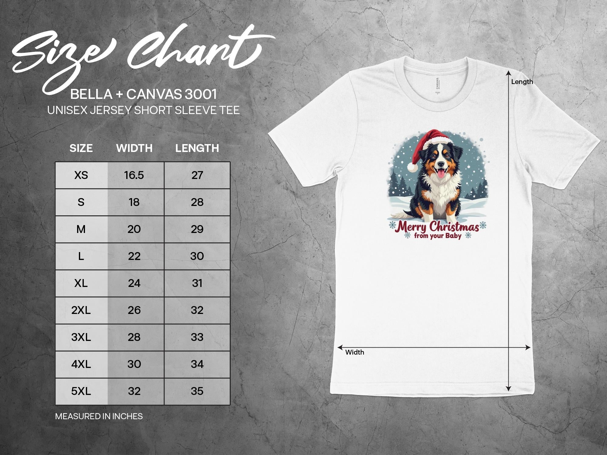 Merry Christmas Australian German Shepherd Dog T-Shirt, Festive Dog Lover Gift Tee, Cute Christmas Pet Shirt, Holiday Dog Print Top - Craig Michael Design