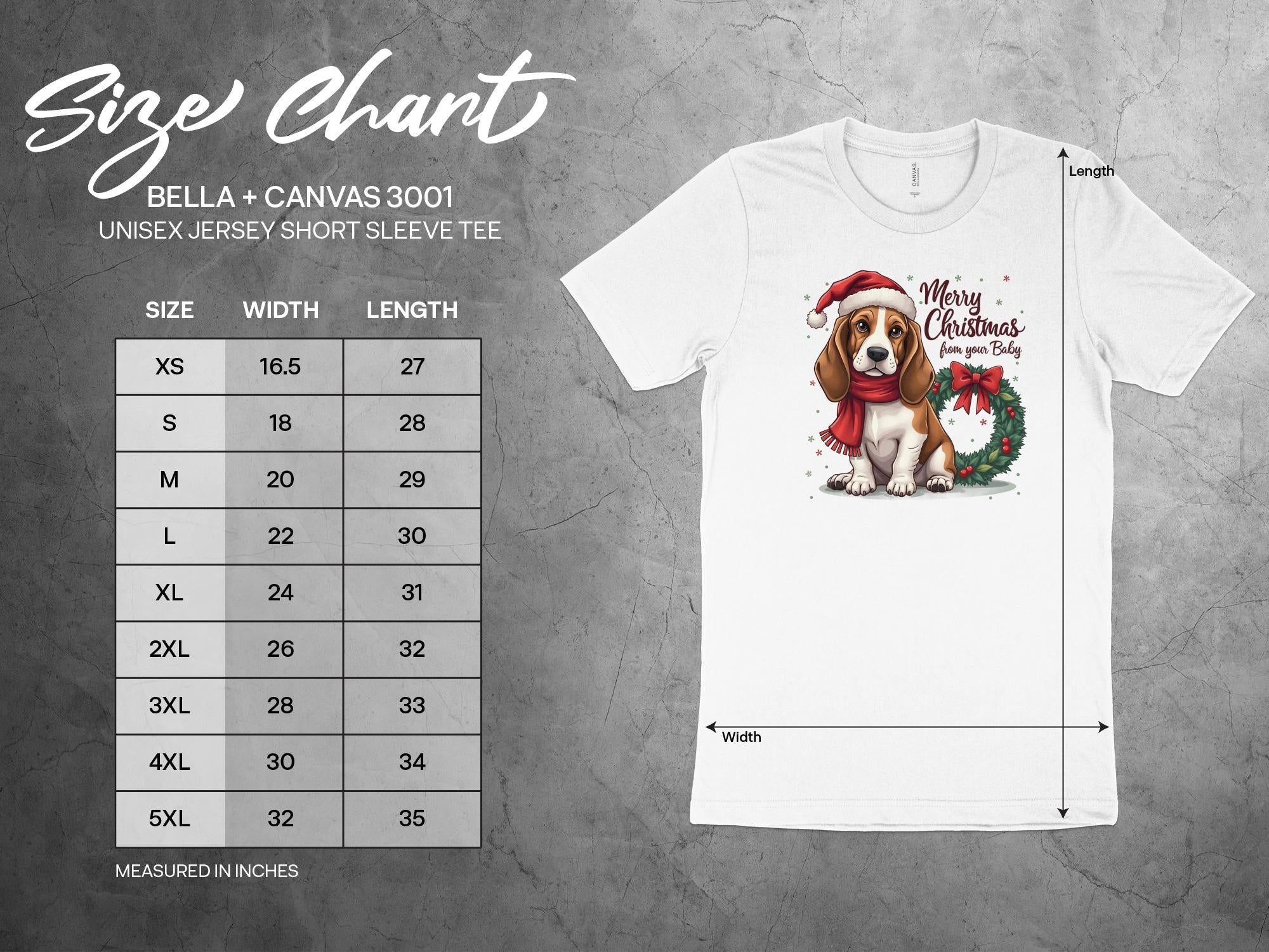 Merry Christmas Basset Hound Dog TShirt Festive Basset Hound Shirt Dog Lover Christmas Gift Cute Dog Holiday Tee - Craig Michael Design