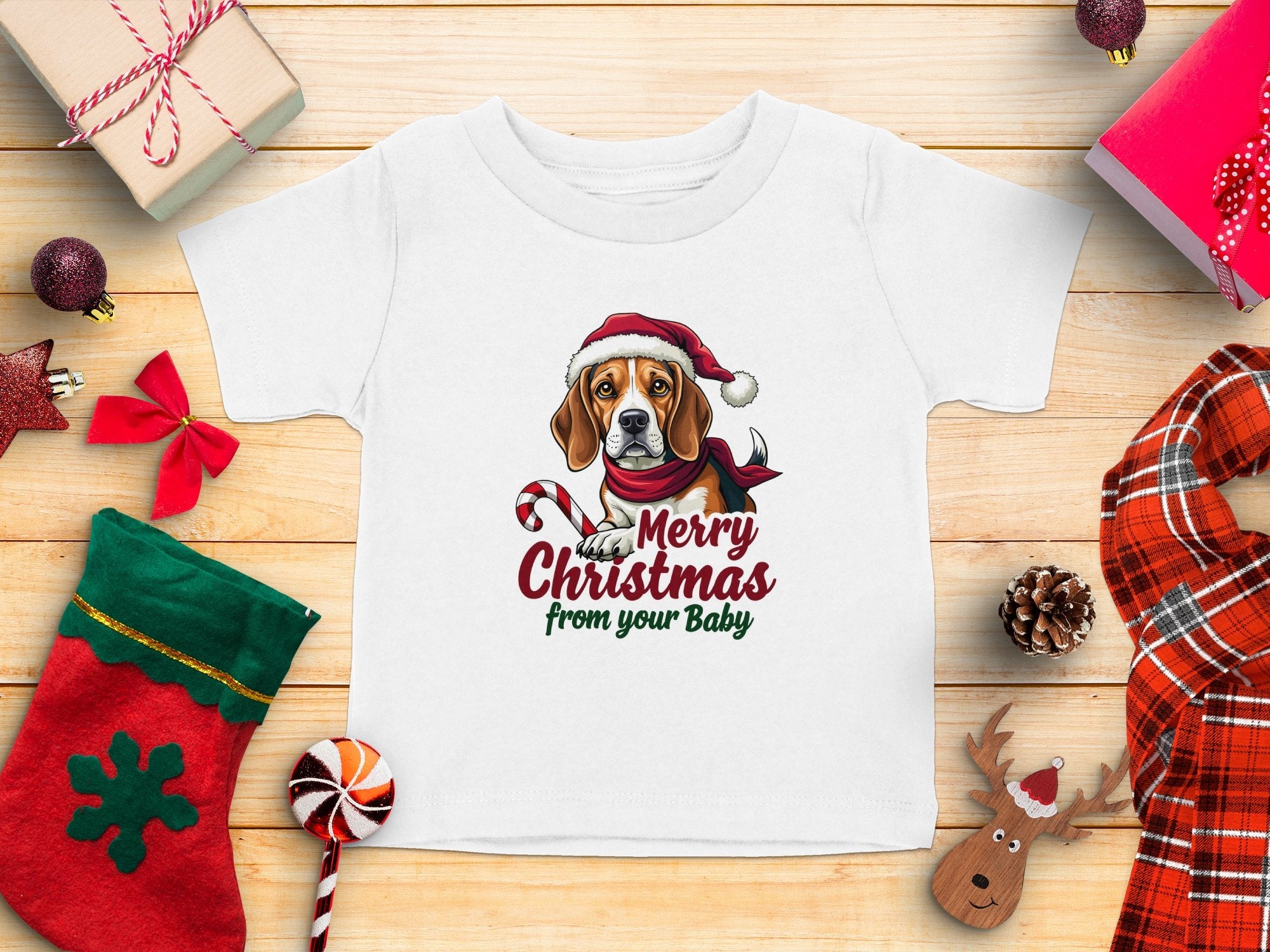 Merry Christmas Beagle Dog T-Shirt Holiday Pet Lover Tee Cute Beagle Dog Xmas Shirt Gift for Dog Owners Beagle Lover Christmas Shirt - Craig Michael Design