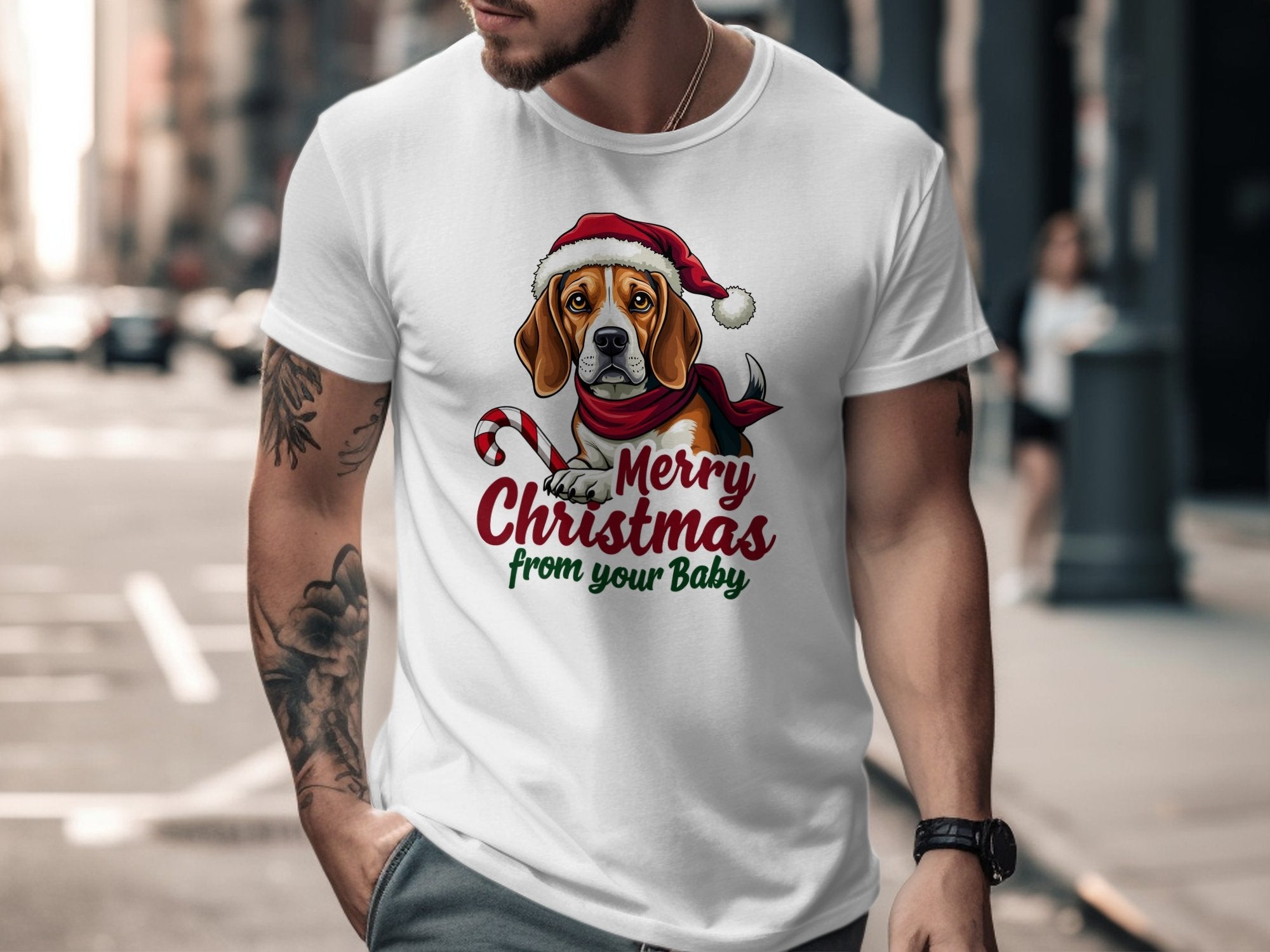 Merry Christmas Beagle Dog T-Shirt Holiday Pet Lover Tee Cute Beagle Dog Xmas Shirt Gift for Dog Owners Beagle Lover Christmas Shirt - Craig Michael Design