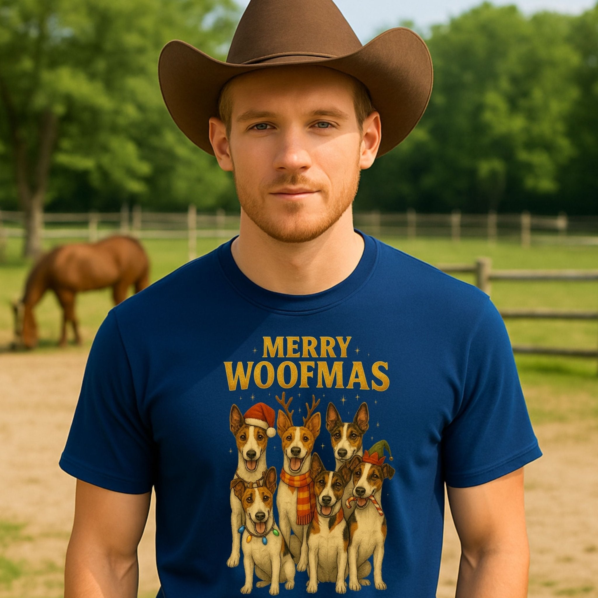 Merry Woofmas Dogs Dressed Up For Christmas Celebration T-Shirt - Craig Michael Design