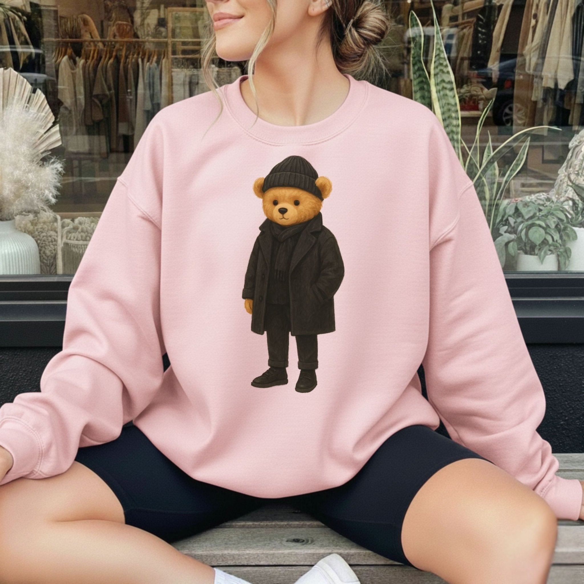 Minimalist Black Teddy Sweatshirt - Craig Michael Design