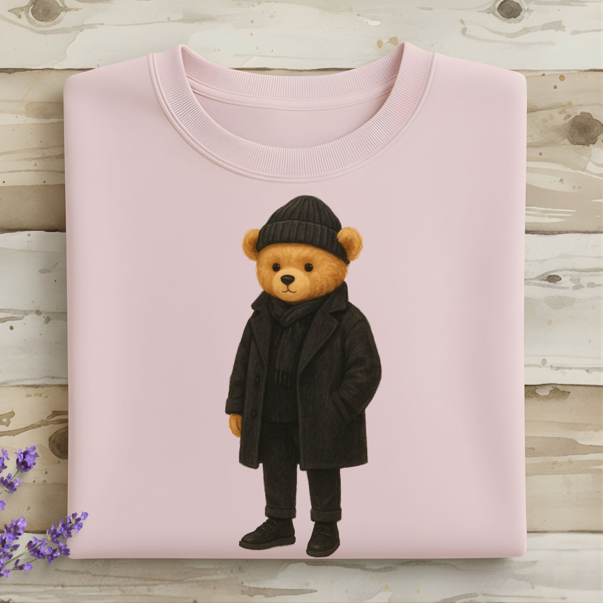 Minimalist Black Teddy Sweatshirt - Craig Michael Design