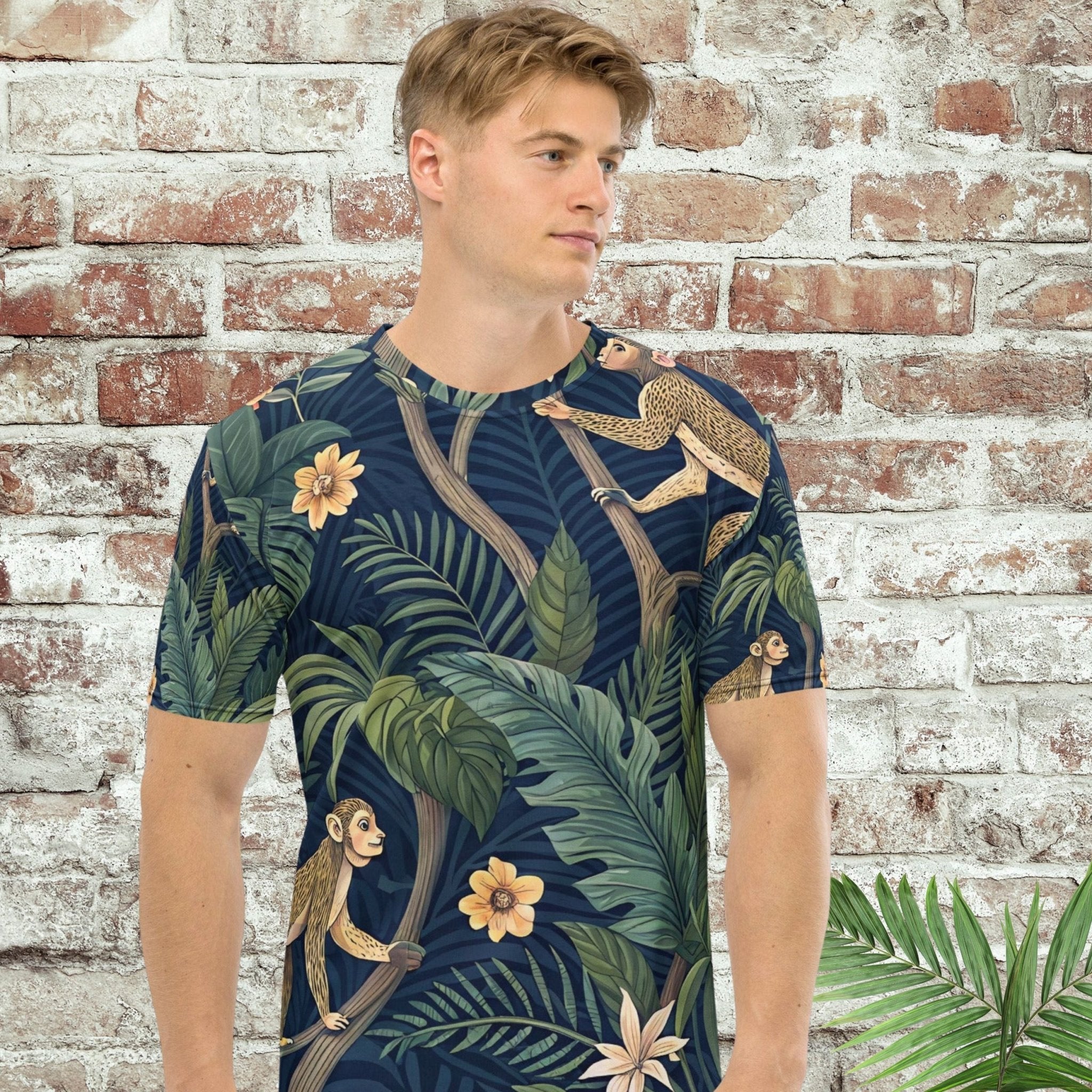Monkey Business T-Shirt – Playful Tropical Vibes 🐒🌿 - Craig Michael Design