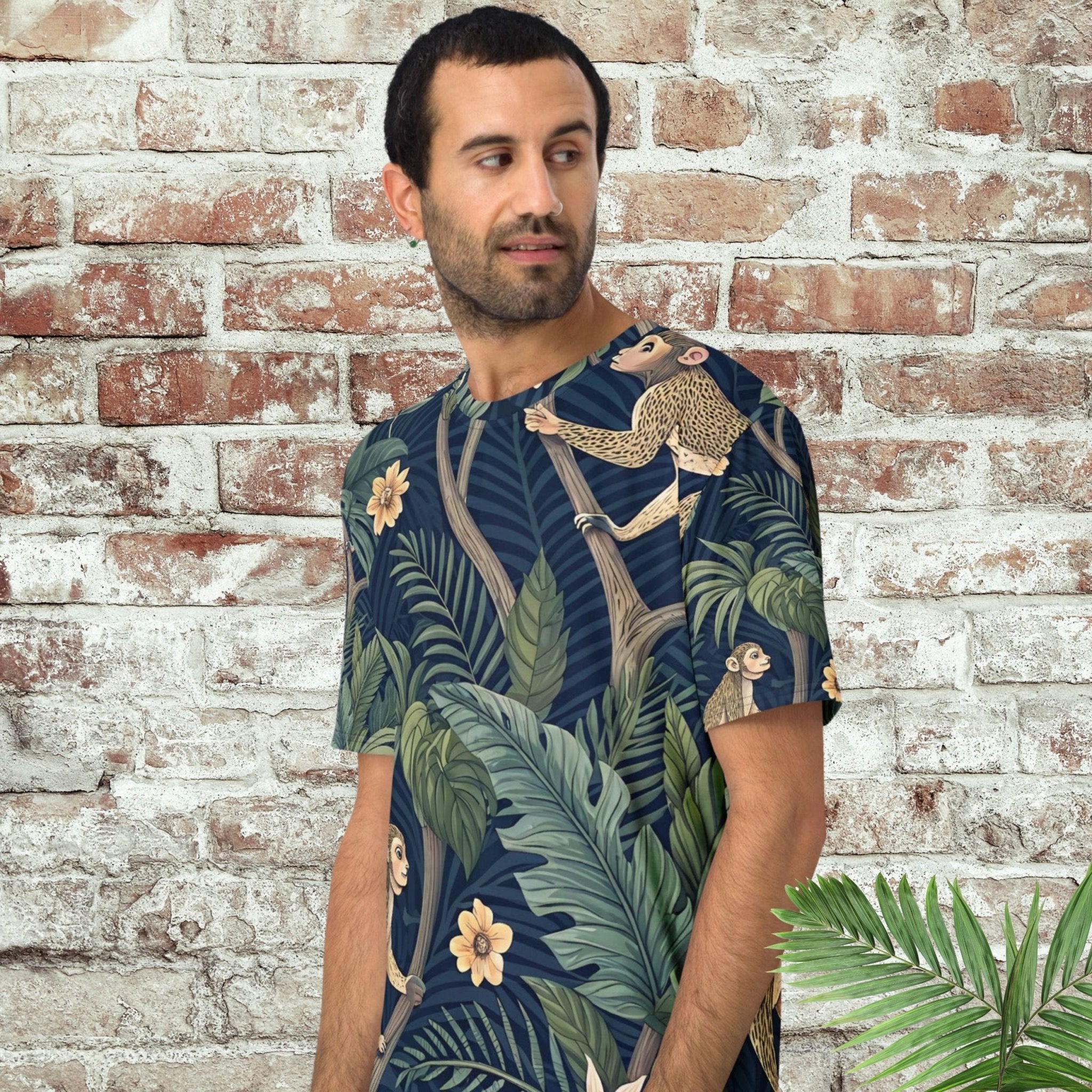 Monkey Business T-Shirt – Playful Tropical Vibes 🐒🌿 - Craig Michael Design