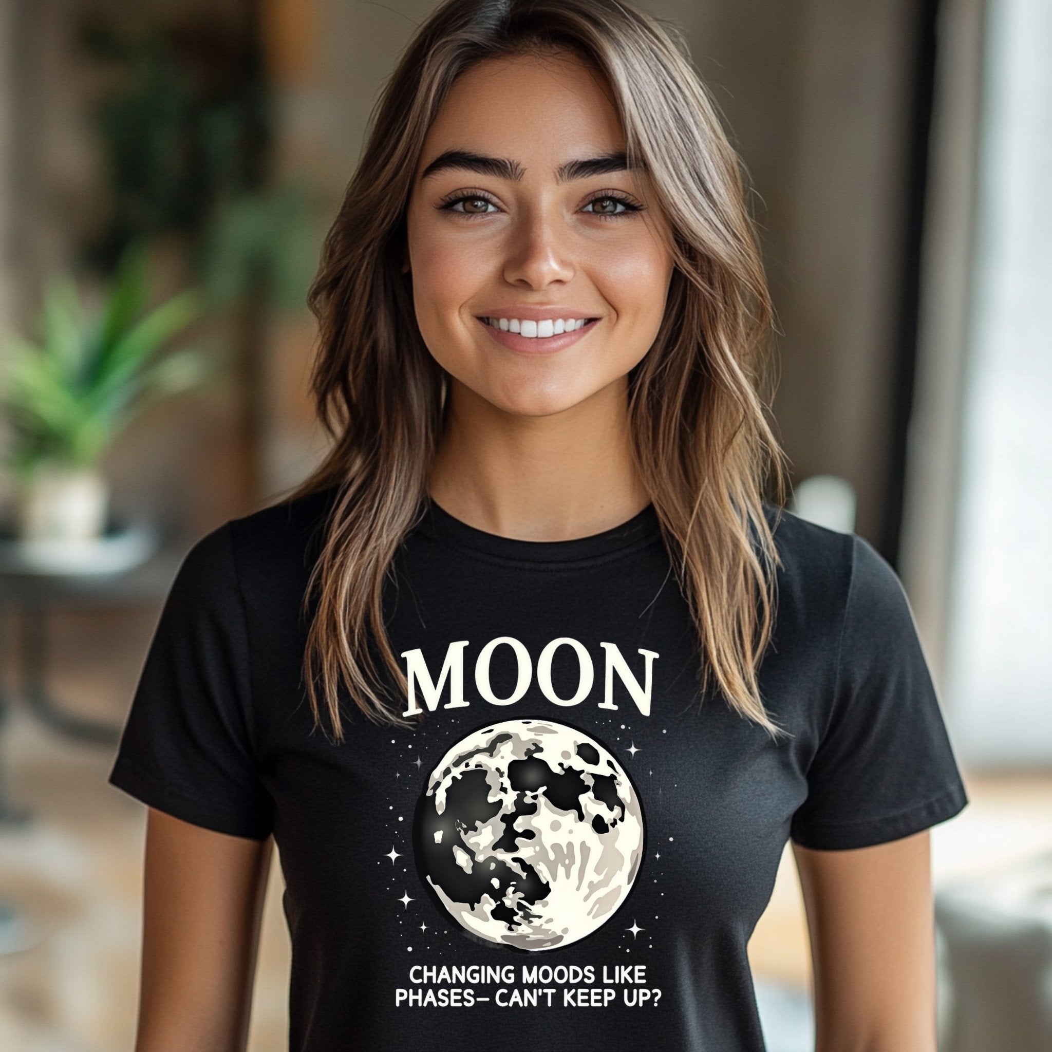 Moon Phases Astrology T-Shirt, Changing Moods Graphic Tee, Unisex Casual Wear, Unique Moon Design, Gift for Astrology Lovers - Craig Michael Design