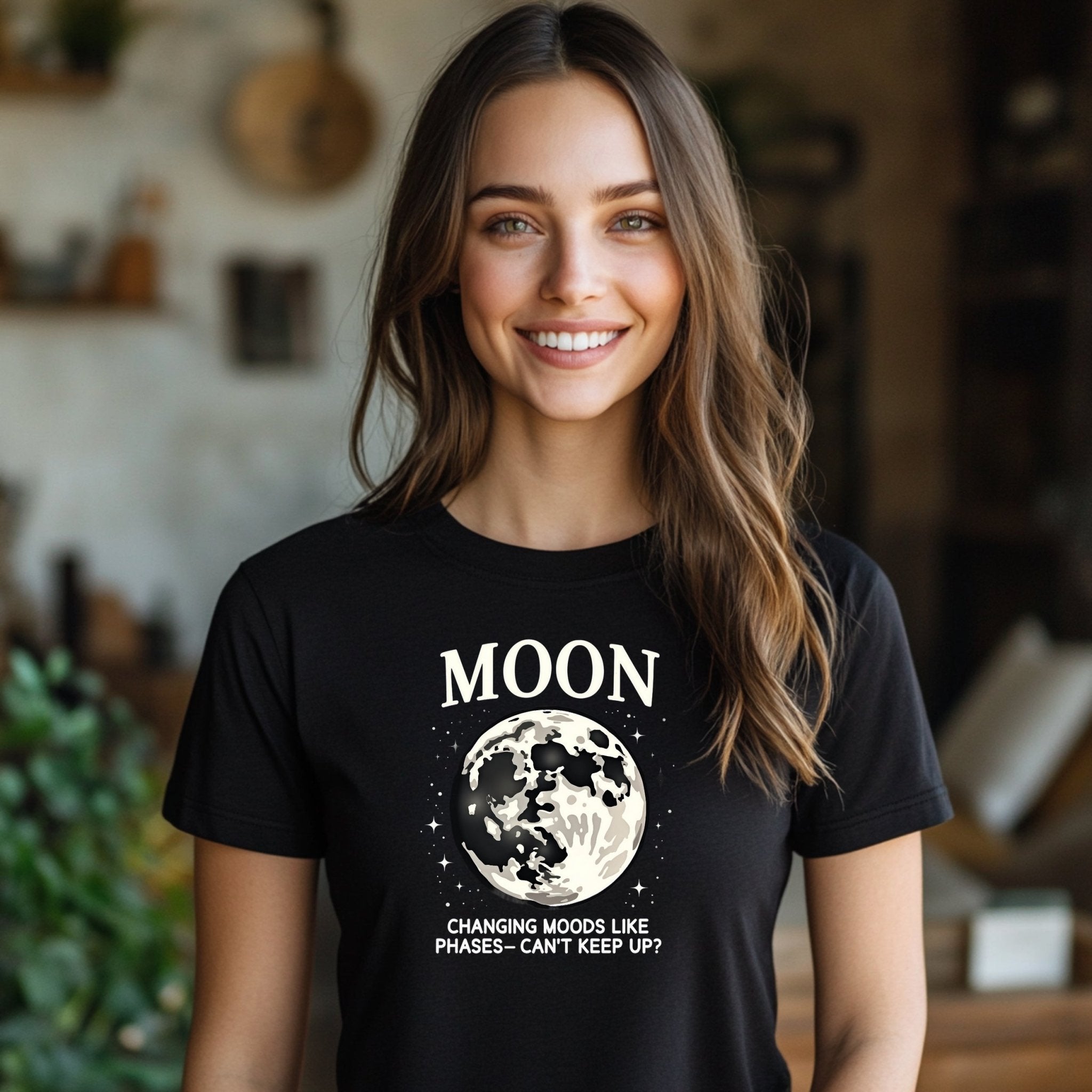 Moon Phases Astrology T-Shirt, Changing Moods Graphic Tee, Unisex Casual Wear, Unique Moon Design, Gift for Astrology Lovers - Craig Michael Design