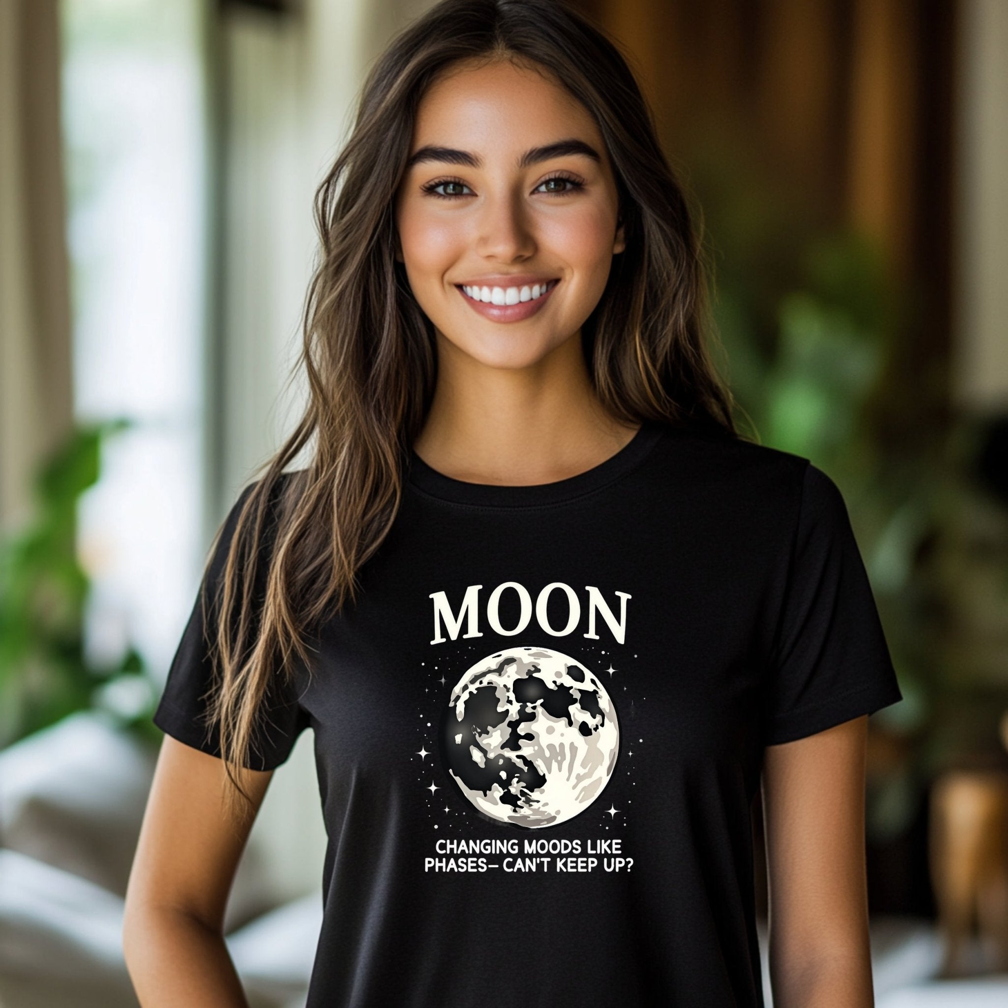 Moon Phases Astrology T-Shirt, Changing Moods Graphic Tee, Unisex Casual Wear, Unique Moon Design, Gift for Astrology Lovers - Craig Michael Design