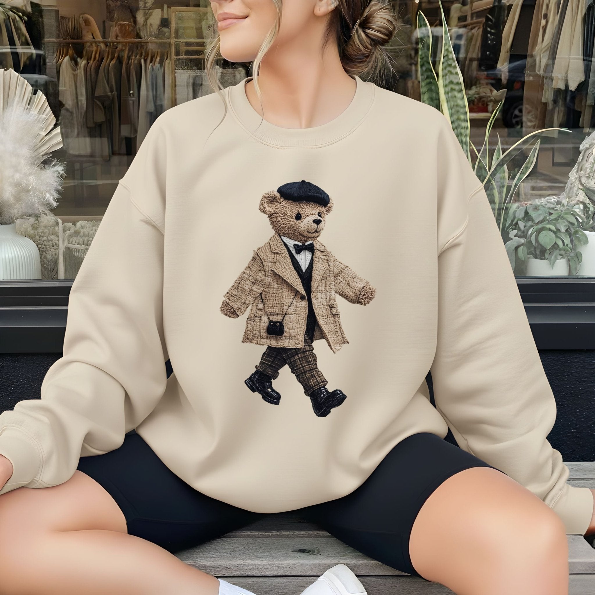 Paris Bear Sweatshirt - Craig Michael Design