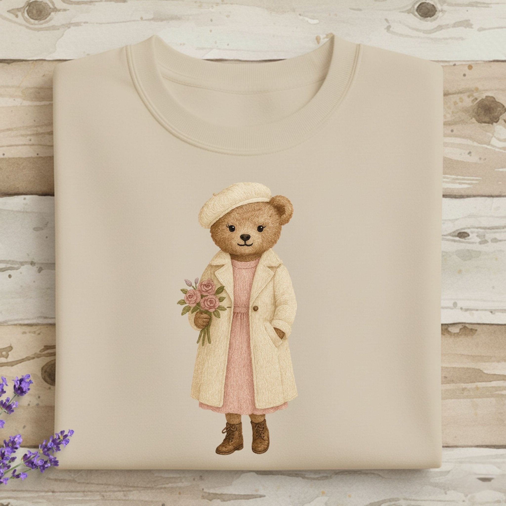 Paris Floral Teddy Sweatshirt - Craig Michael Design