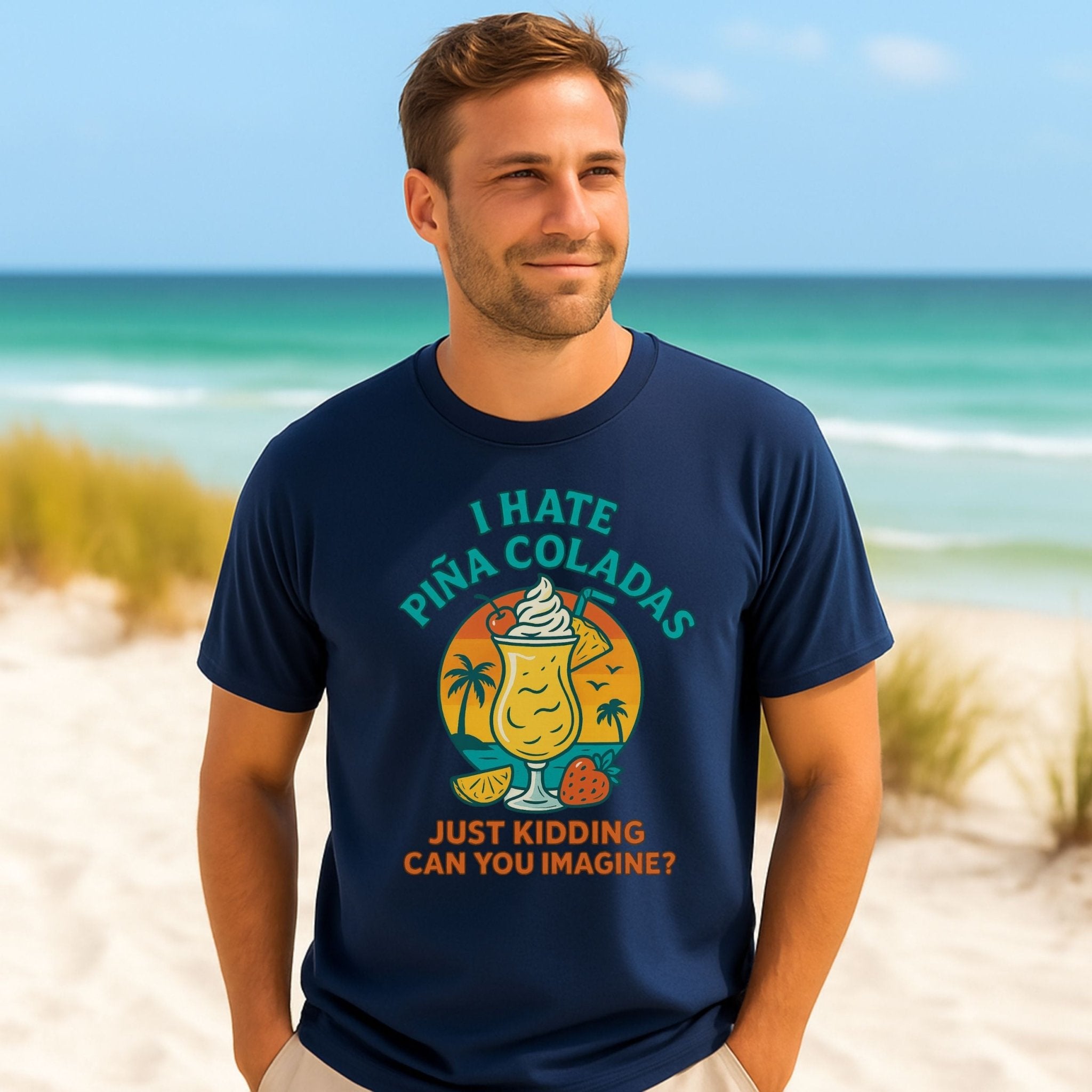 Pina Colada Lover T-Shirt, Funny Cocktail Shirt - Craig Michael Design