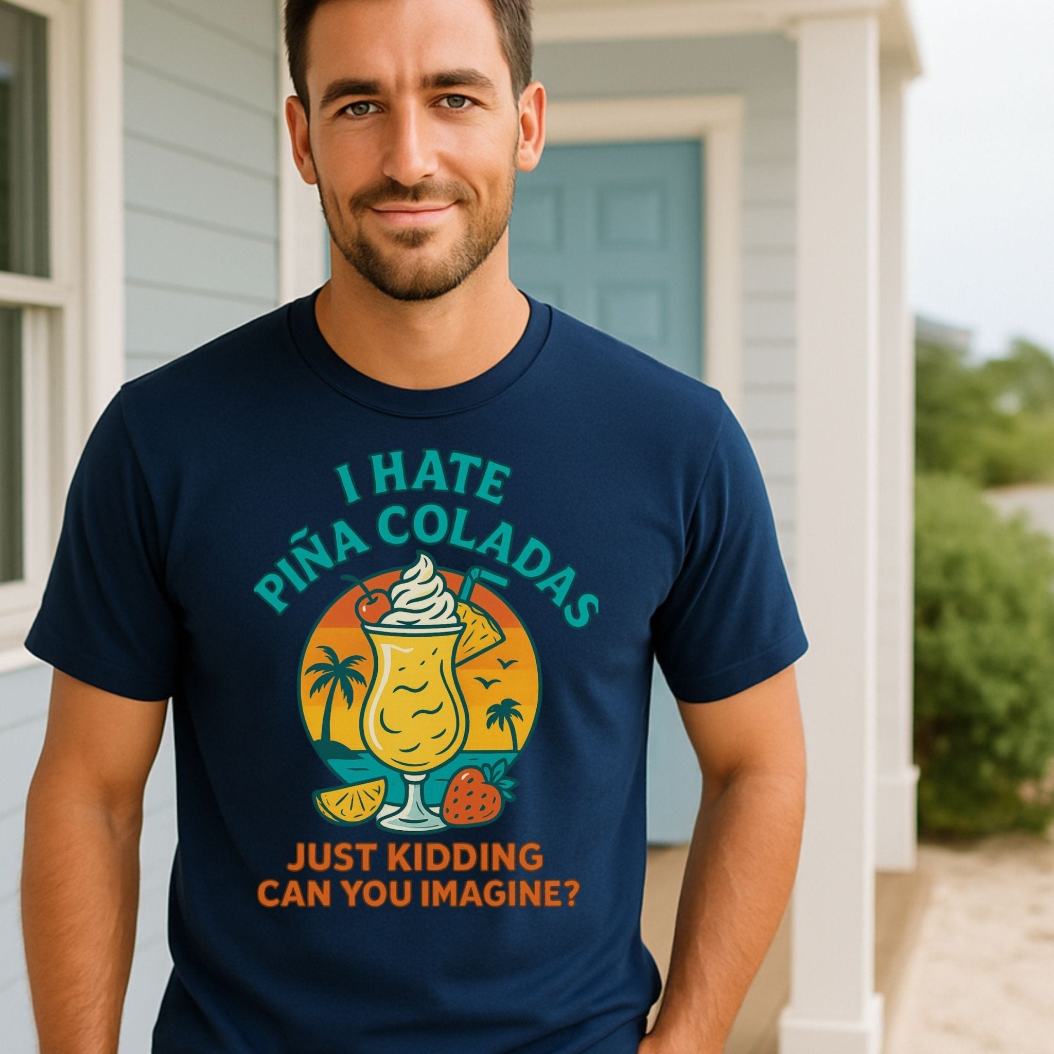 Pina Colada Lover T-Shirt, Funny Cocktail Shirt - Craig Michael Design