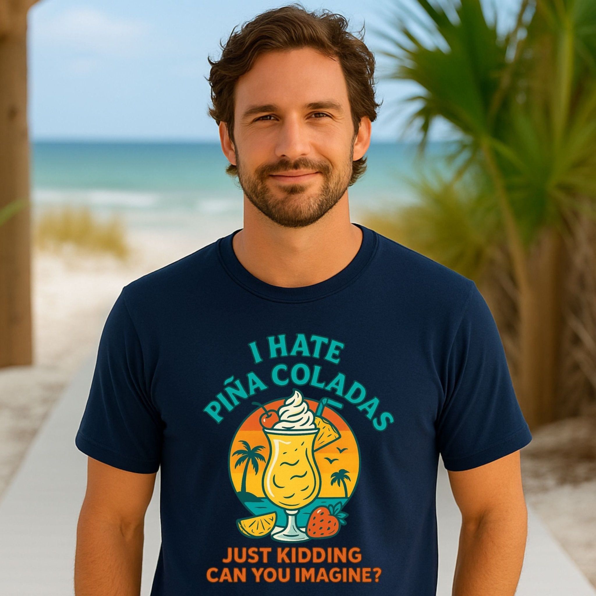 Pina Colada Lover T-Shirt, Funny Cocktail Shirt - Craig Michael Design