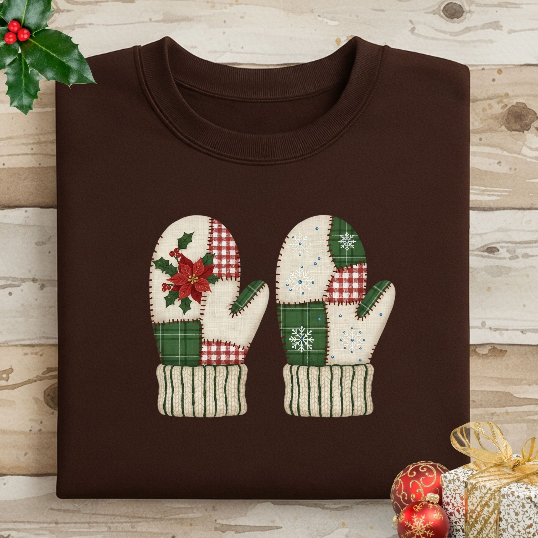 Quilted Mittens Sweatshirt – Cozy Holiday Edition - Craig Michael Design