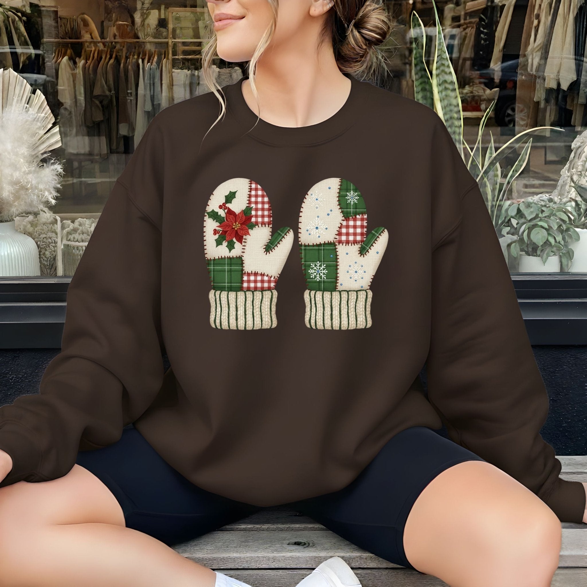 Quilted Mittens Sweatshirt – Cozy Holiday Edition - Craig Michael Design