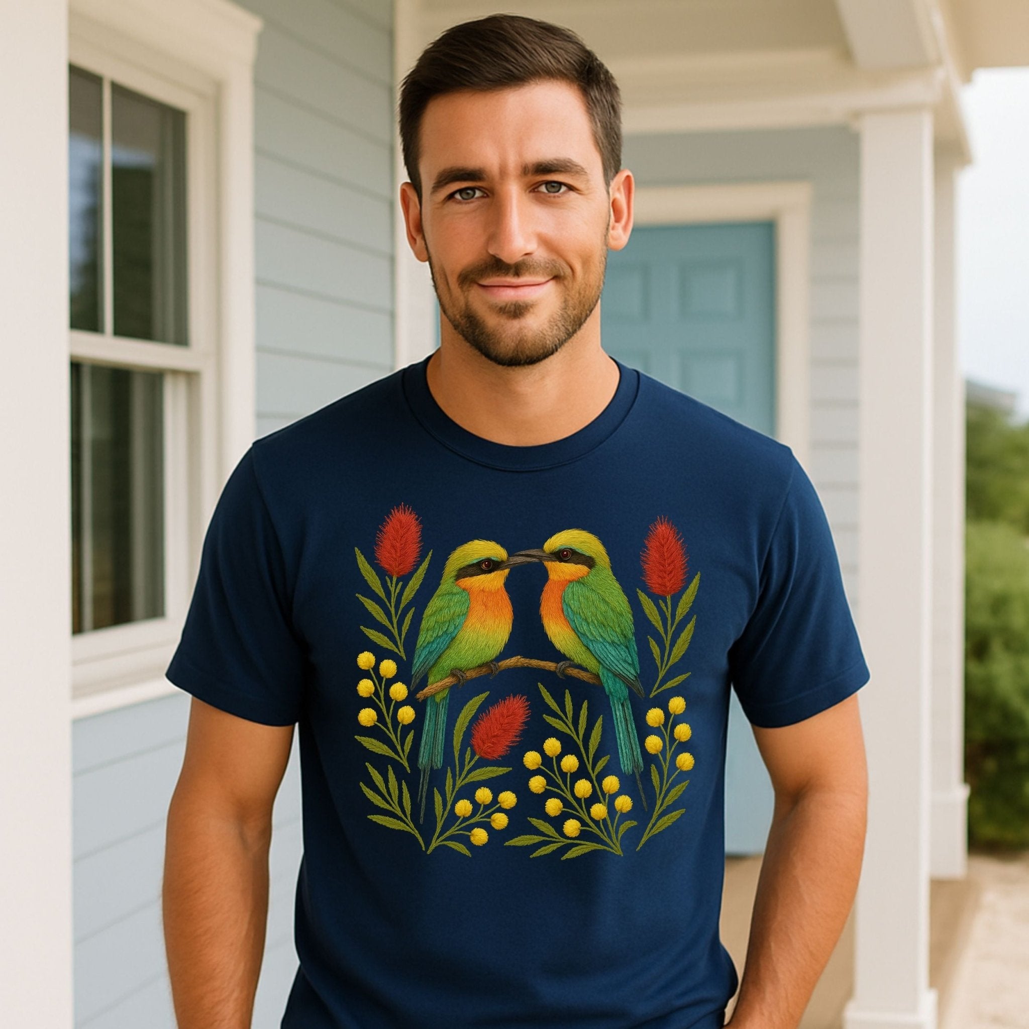 Rainbow Bee - Eater T-Shirt – Australian Native Bird Collection - Craig Michael Design