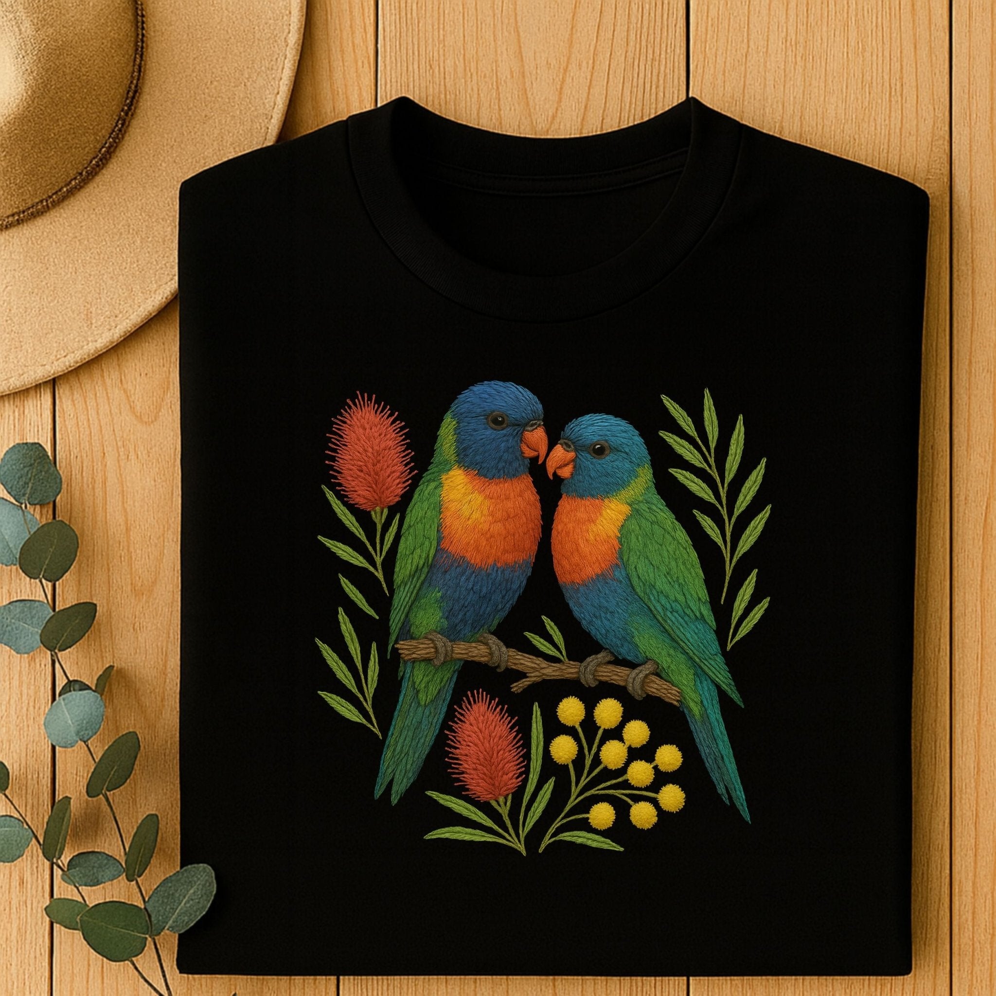 Rainbow Lorikeet T-Shirt – Australian Native Bird Collection - Craig Michael Design